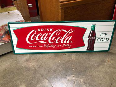 Metal Drink Coca-Cola Sign: Metal Drink Coca-Cola Sign