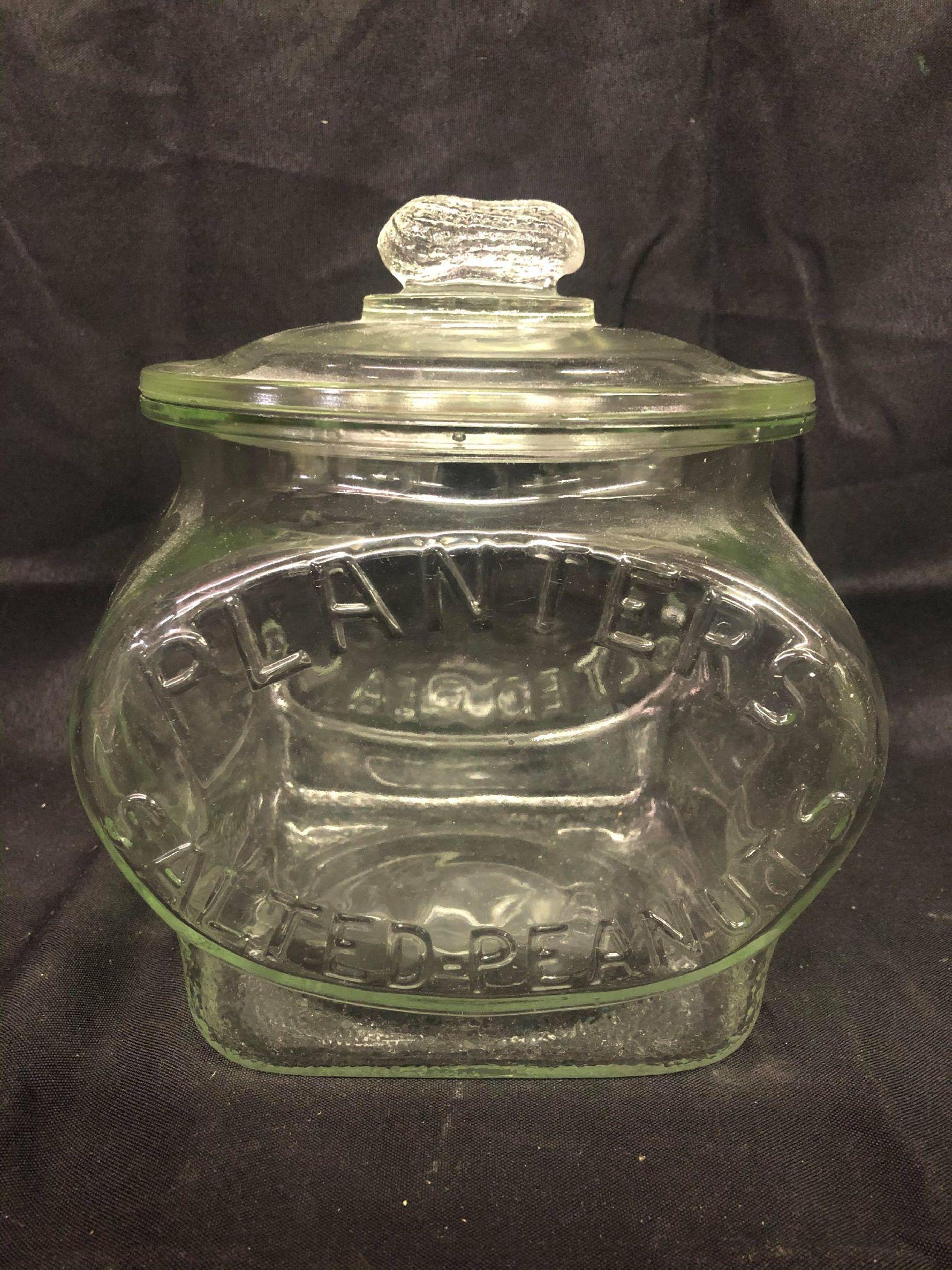 Planters Salted Peanuts Glass Jar: Planters Salted Peanuts Glass Jar