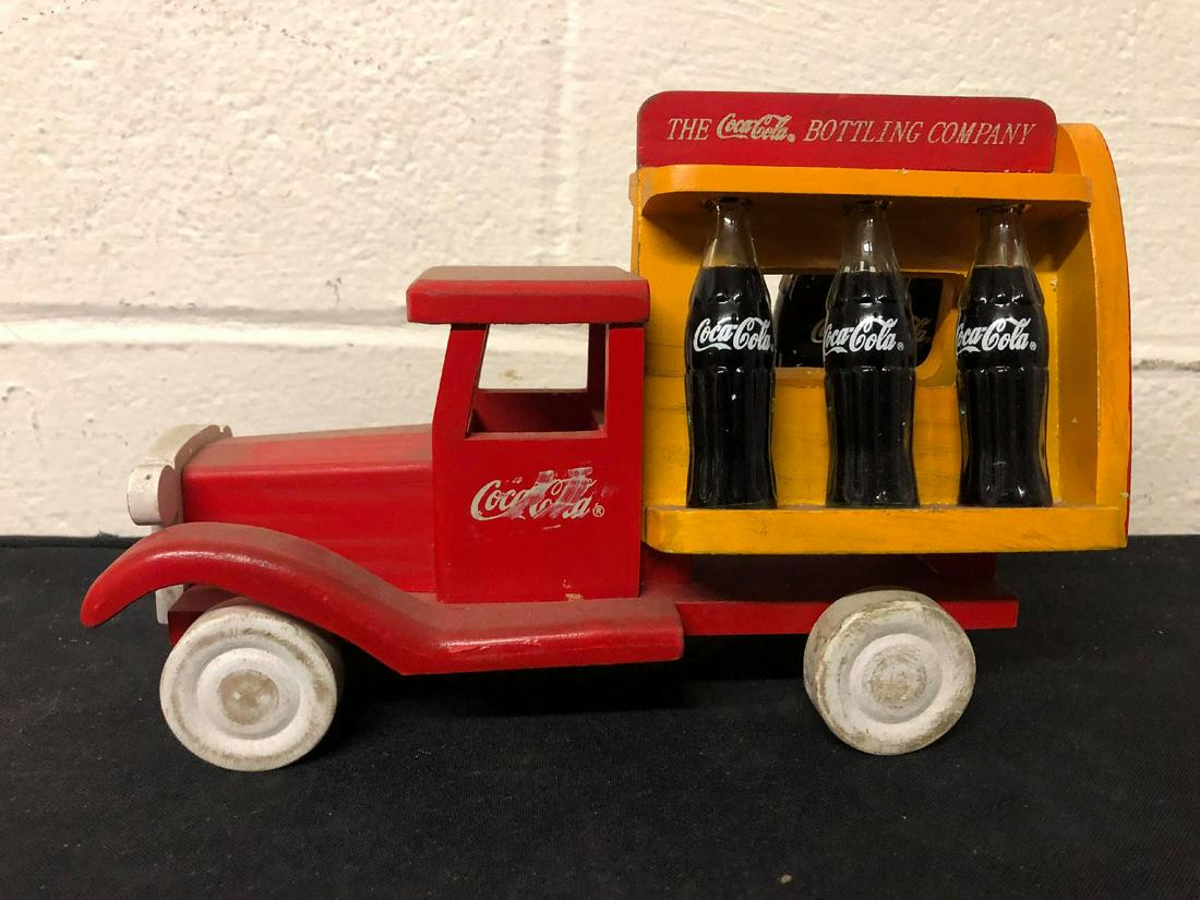 Wooden Toy Coca-Cola Bottle Truck: Wooden Toy Coca-Cola Bottle Truck