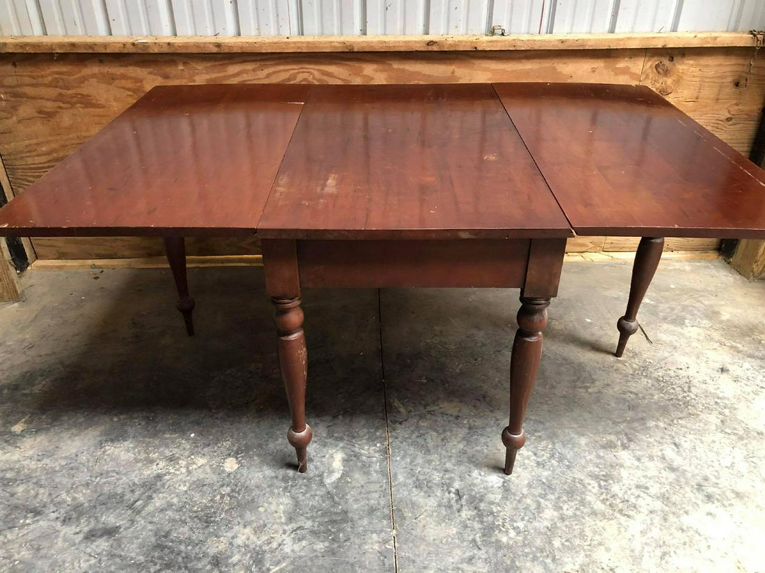 Antique Cherry Gateleg Dropleaf Dining Table: Antique Cherry Gateleg Dropleaf Dining Table