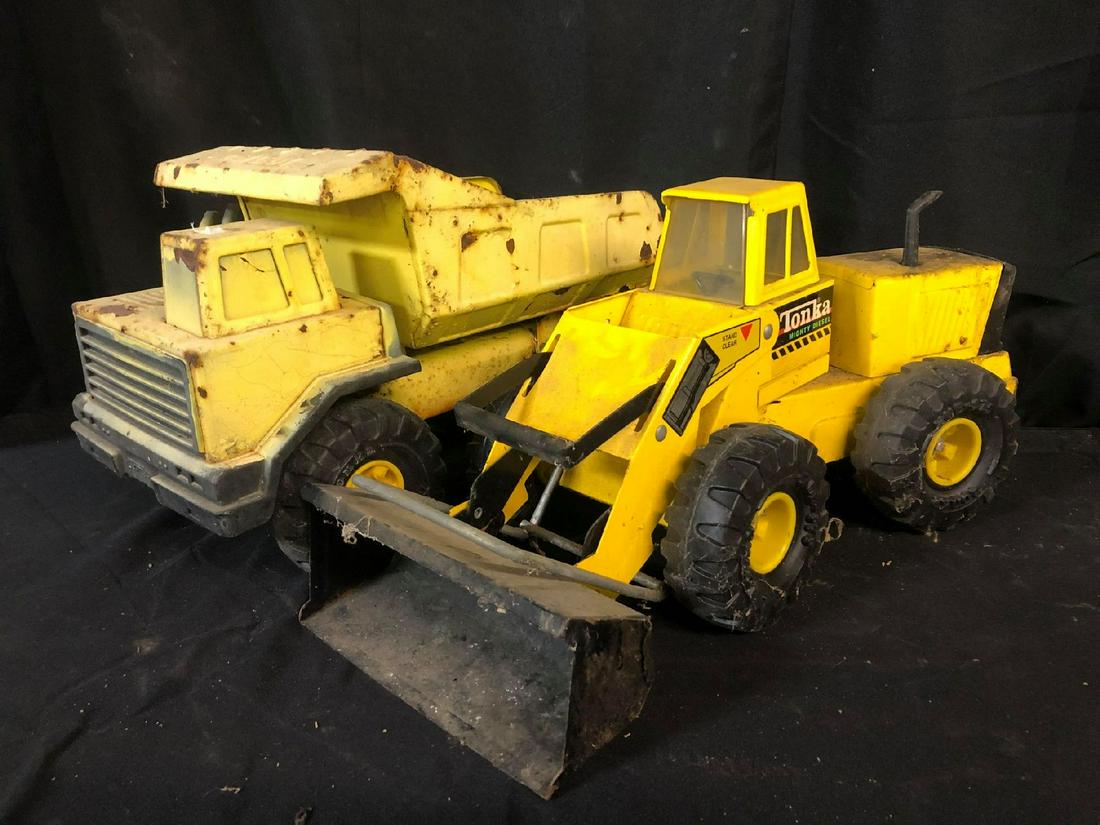 Tonka Mighty Diesel & Dump Truck Metal Toys: Tonka Mighty Diesel & Dump Truck Metal Toys