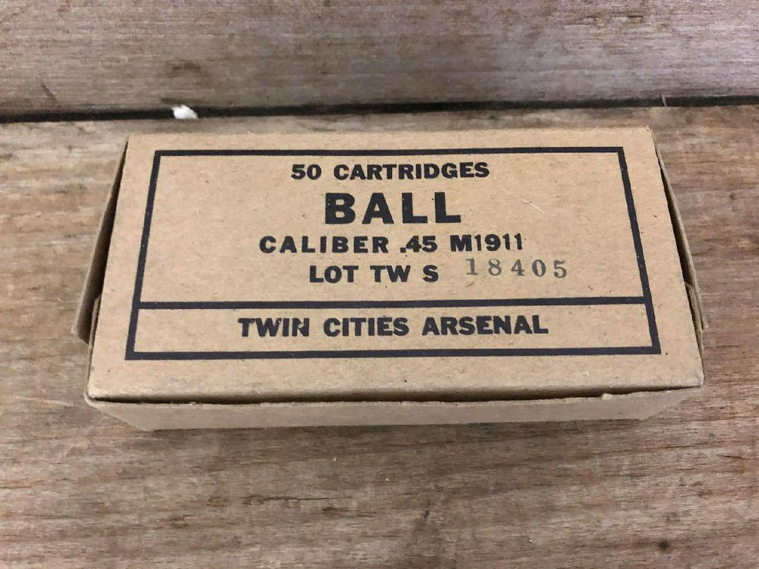 50 Twin Cities Arsenal Ball Caliber .45 M1911: 50 Twin Cities Arsenal Ball Caliber .45 M1911 Cartridges