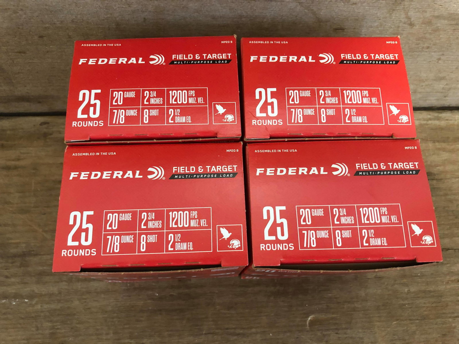 100 Rounds Federal 20 Gauge Field & Target: 100 Rounds Federal 20 Gauge Field & Target