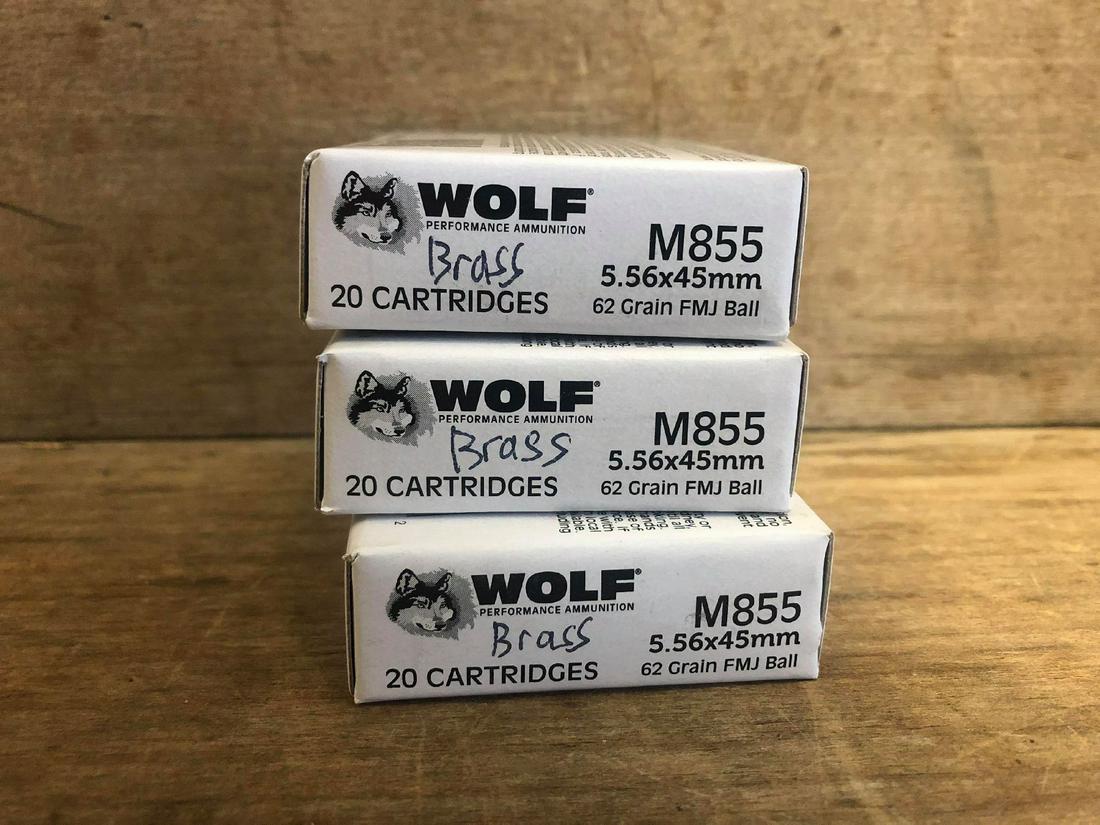 60 Rounds Wolf 5.56: 60 Rounds Wolf 5.56