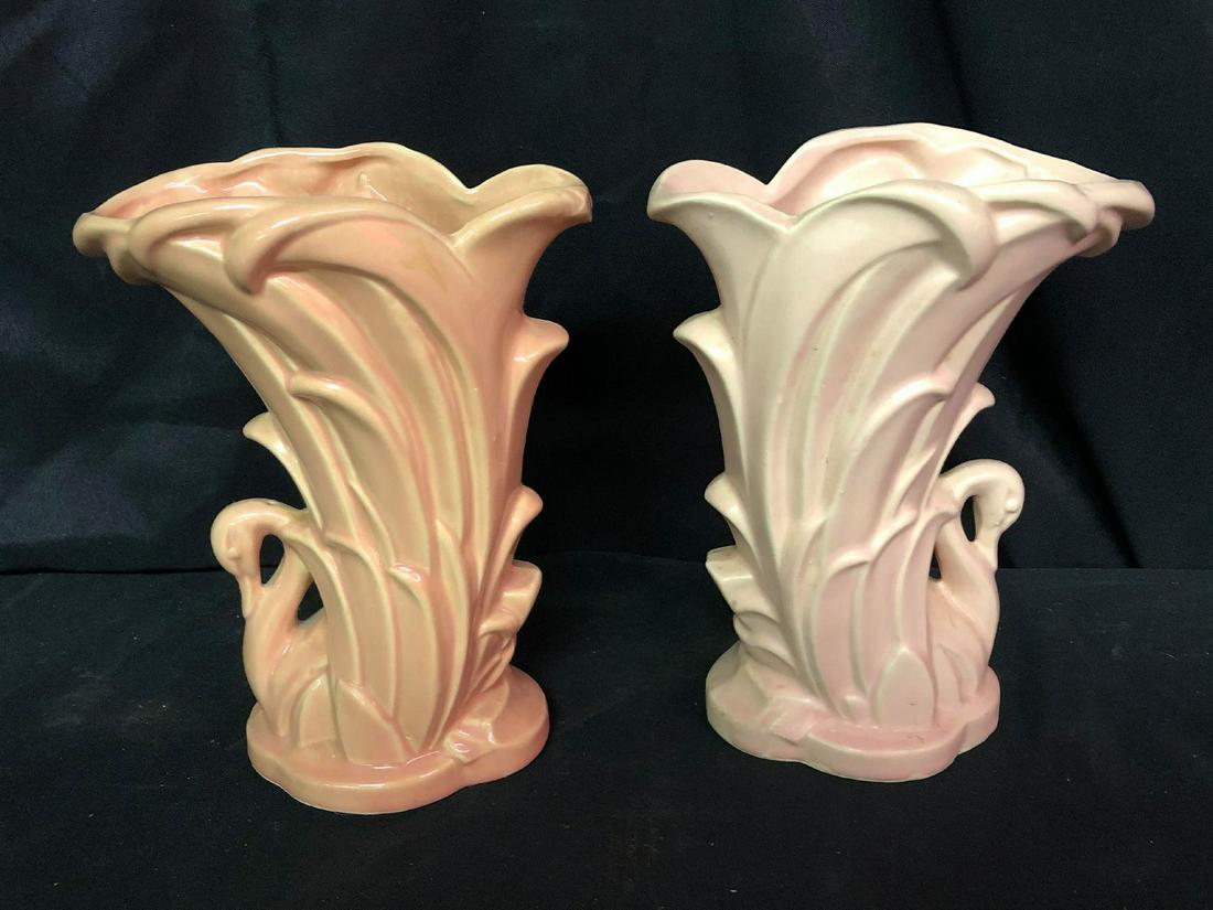 Pair Of McCoy Pottery Pieces: Pair Of McCoy Pottery Pieces