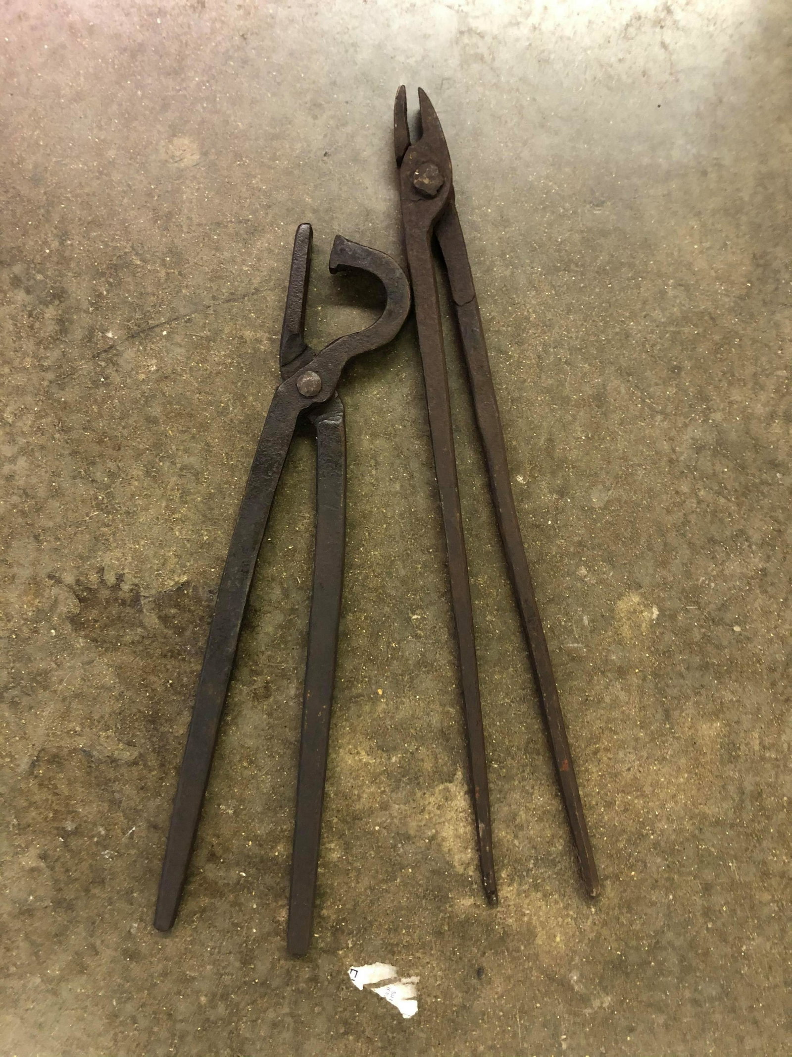 Pair Of Blacksmithing Tools: Pair Of Blacksmithing Tools
