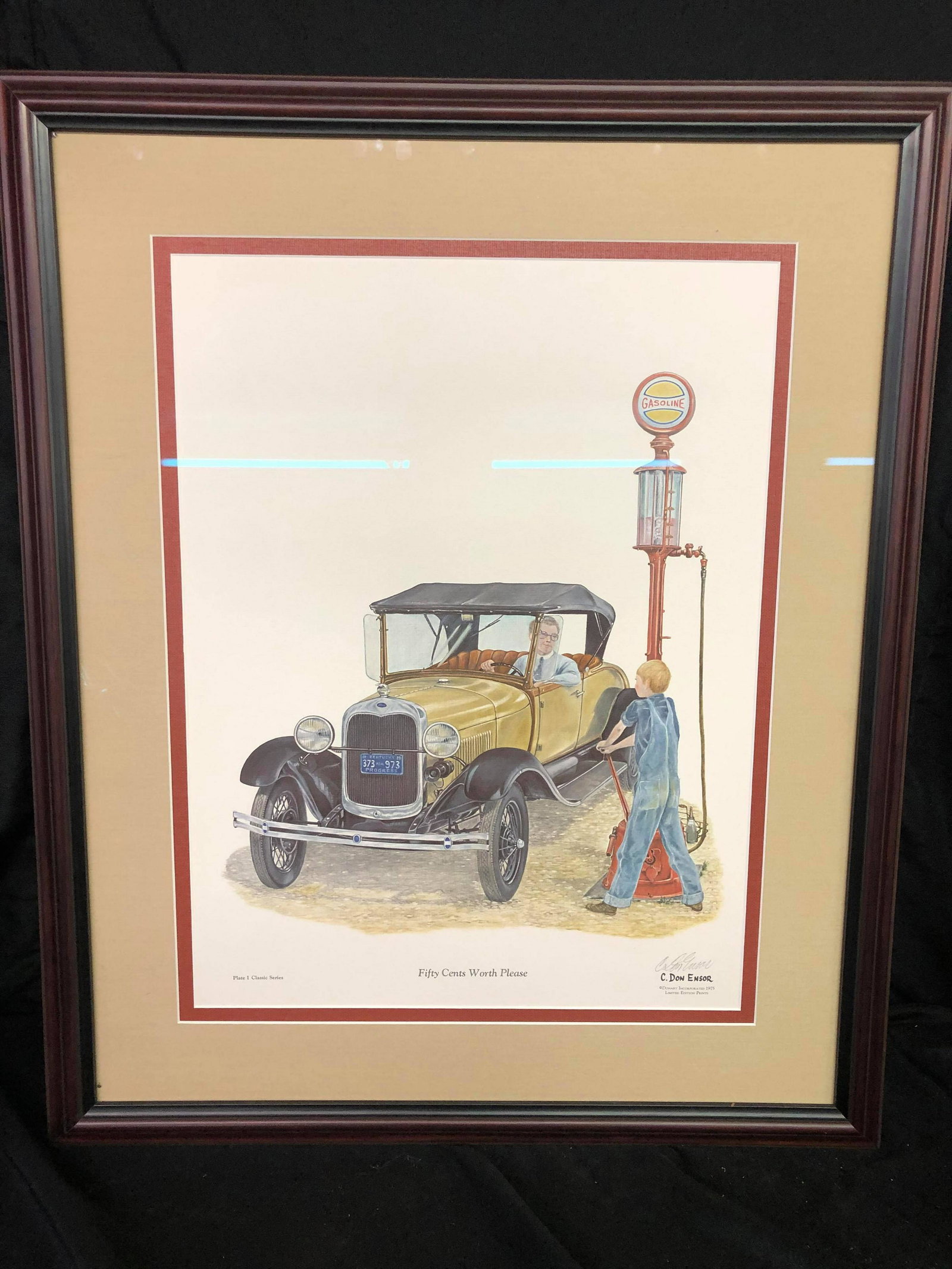 "Fifty Cents Worth Please" C. Don Ensor Framed Print: "Fifty Cents Worth Please" C. Don Ensor Framed Print