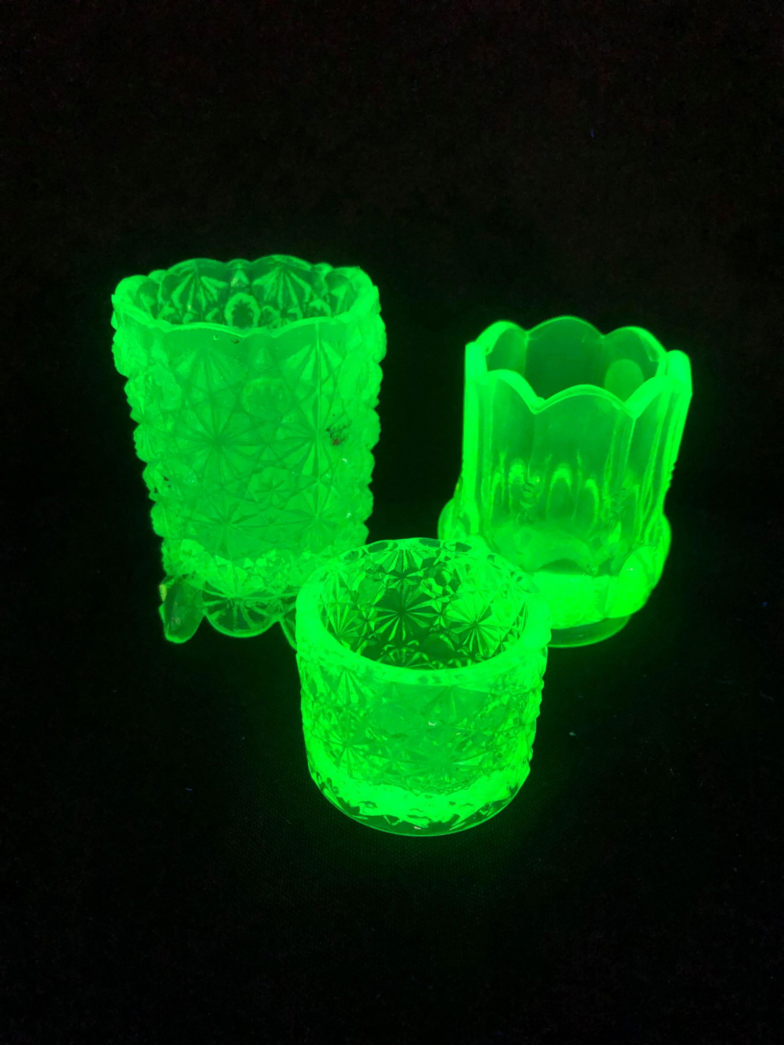 VASELINE GLASS TOOTHPICK HOLDERS (1 of 1)