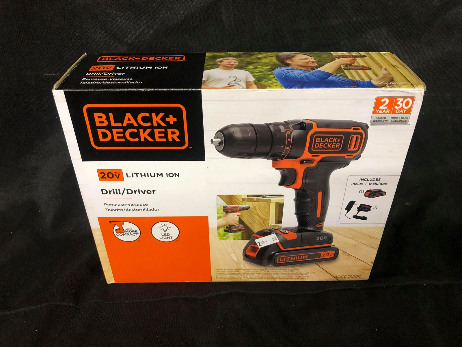 BLACK AND DECKER NIB 20 V LITHIUM ION DRILL: BLACK AND DECKER NIB 20 V LITHIUM ION DRILL