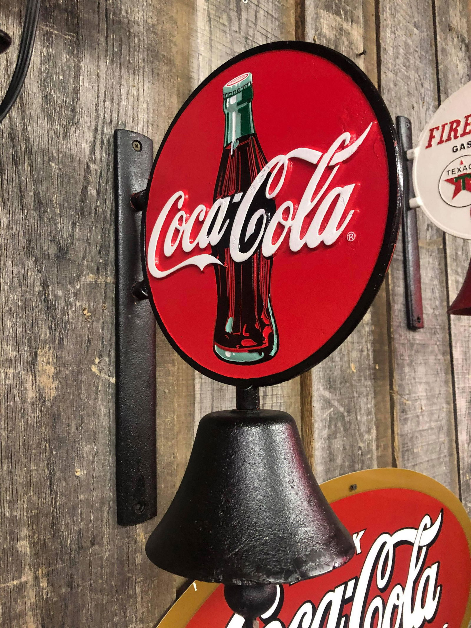 CAST IRON COCA COLA WALL FLANGE (1 of 2)