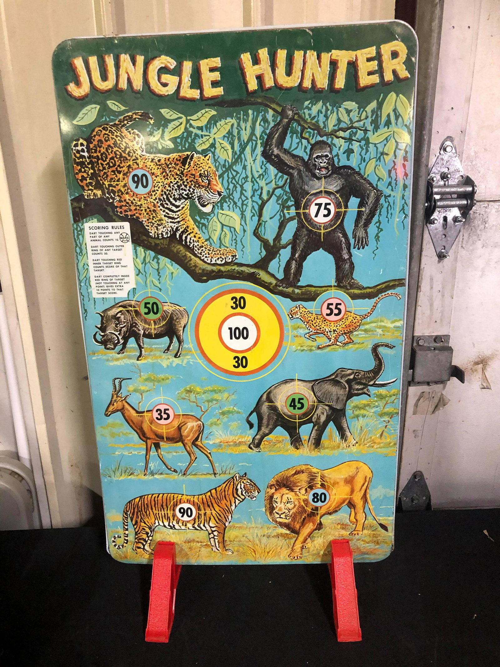 JUNGLE HUNTER METAL DART GAME BOARD: JUNGLE HUNTER METAL DART GAME BOARD