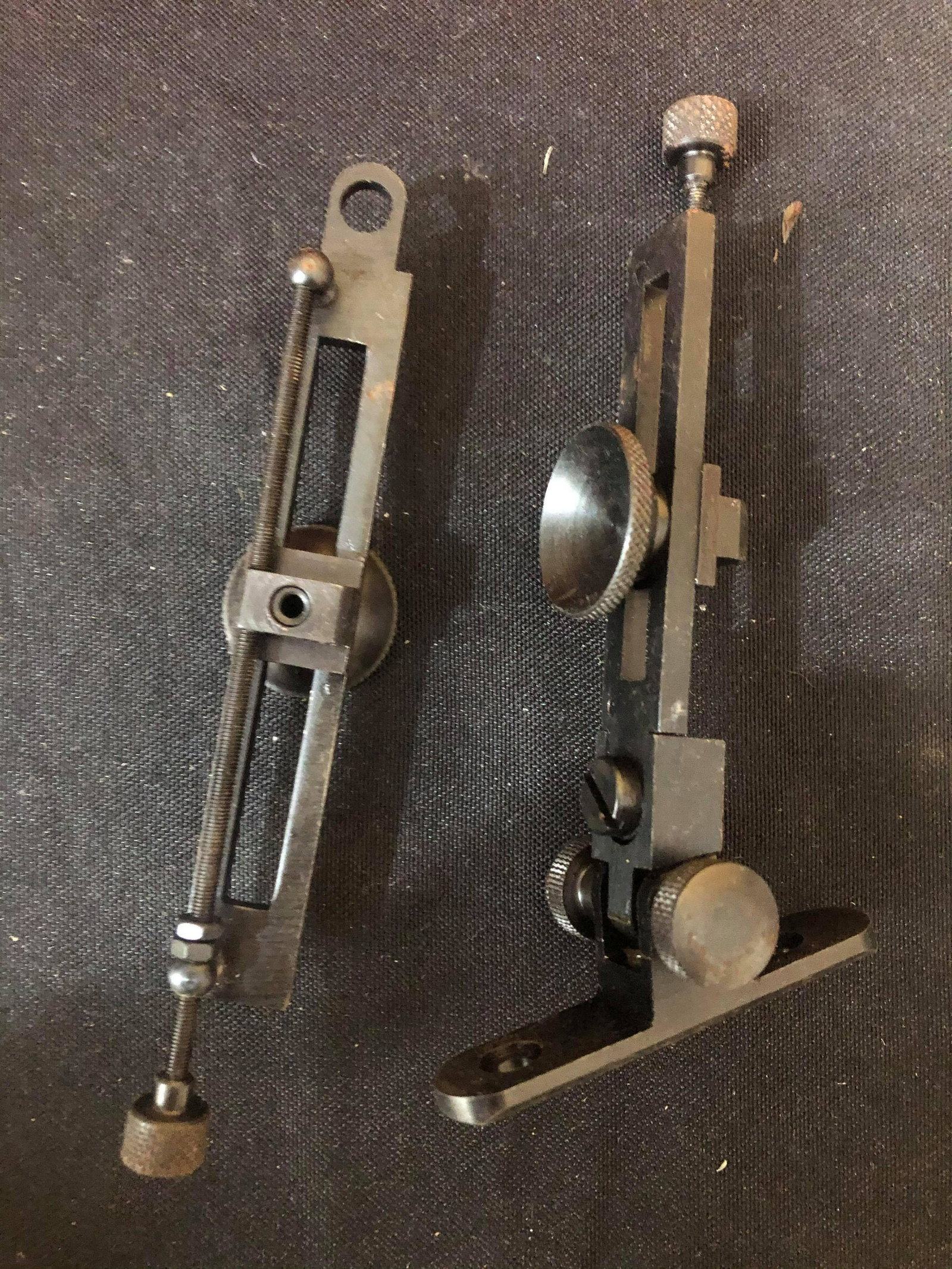 Collection Of Assorted Rifle Items, Scope Mounts, Gun: Collection Of Assorted Rifle Items, Scope Mounts, Gun Sights, Bow String And Tang Sights