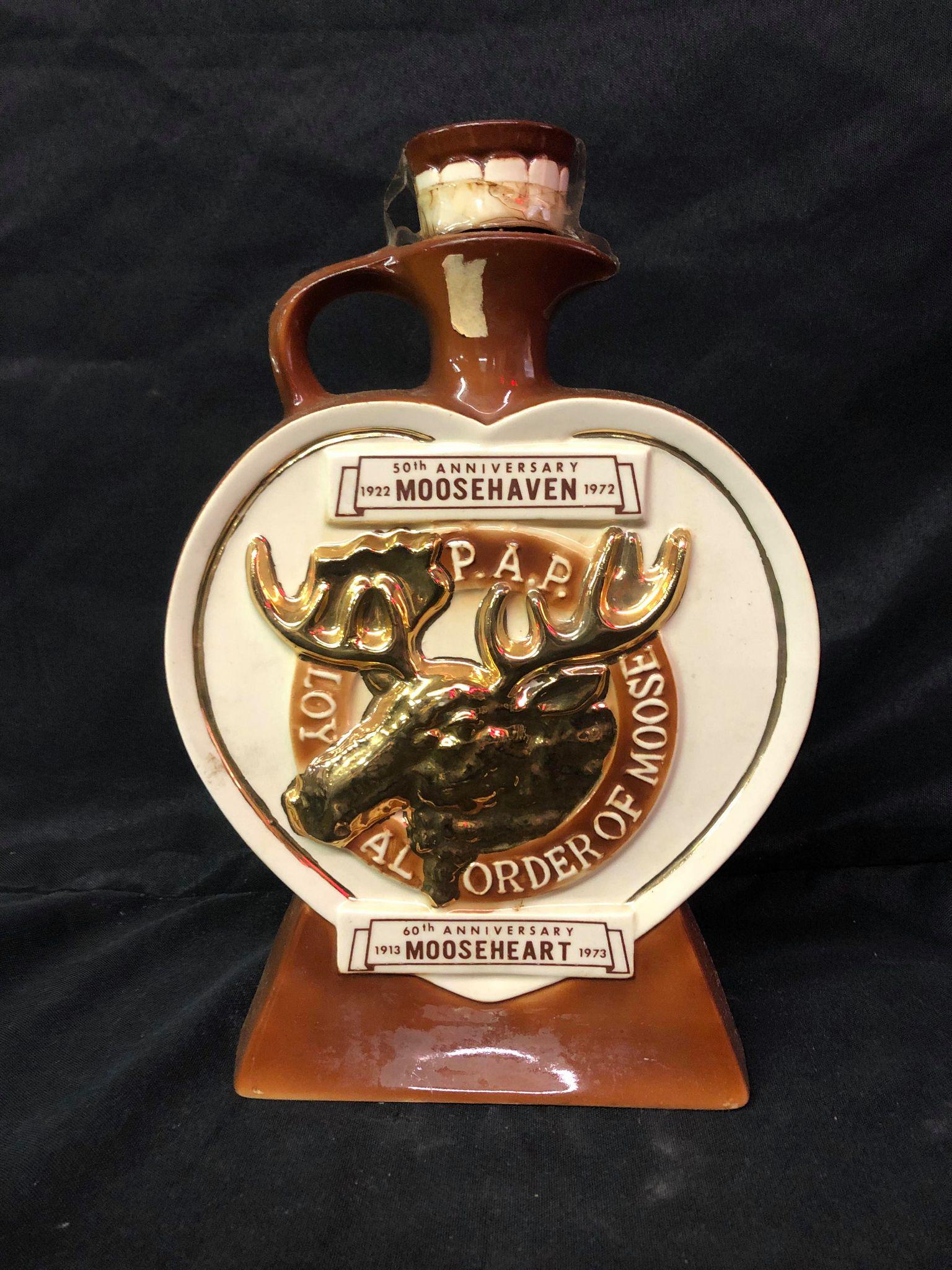 50th Anniversary Moose Haven "Order of The Moose": 50th Anniversary Moose Haven "Order of The Moose" Decanter