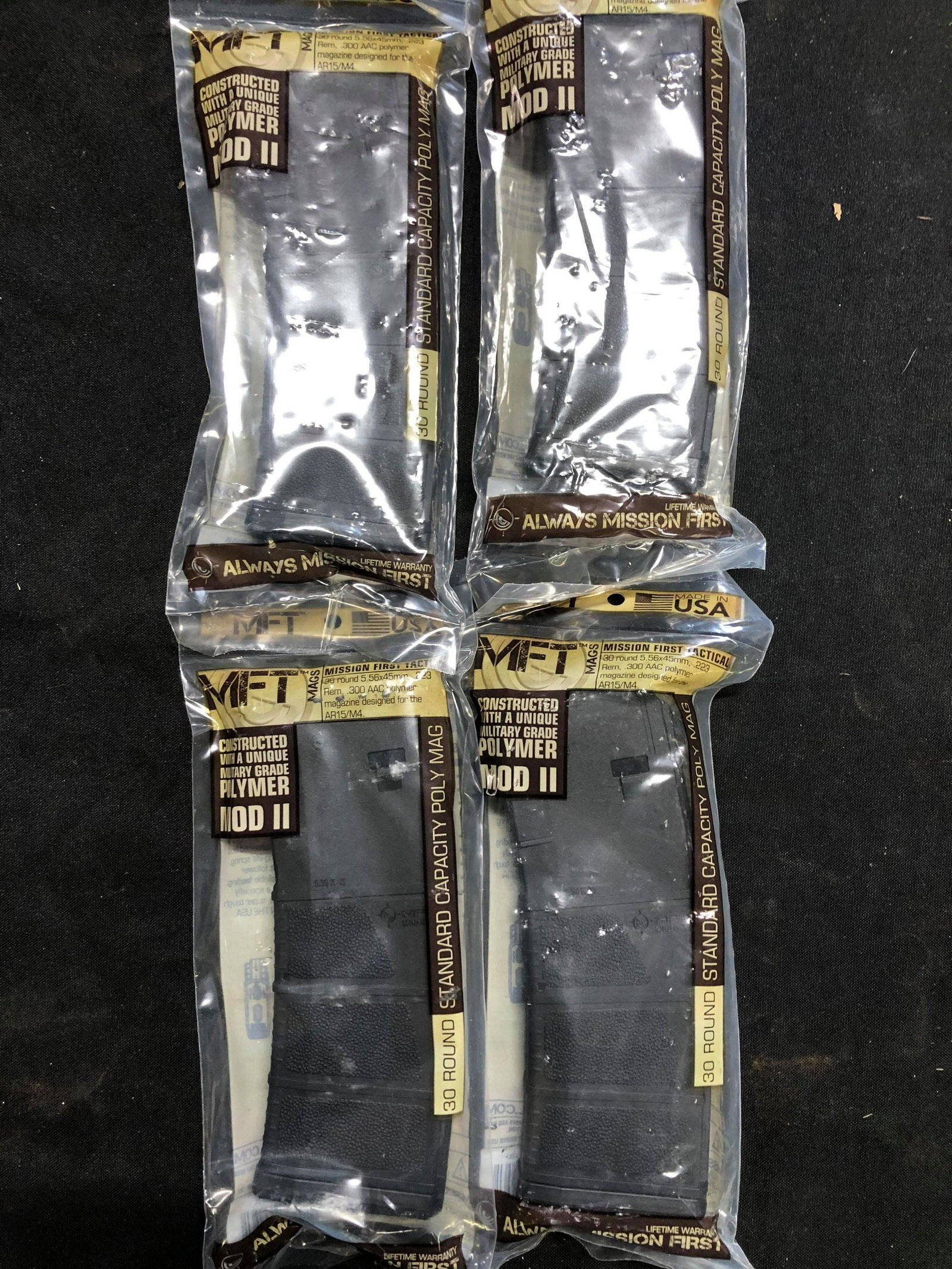 FOUR 5.56 MISSION FIRST MAGS: FOUR 5.56 MISSION FIRST MAGS