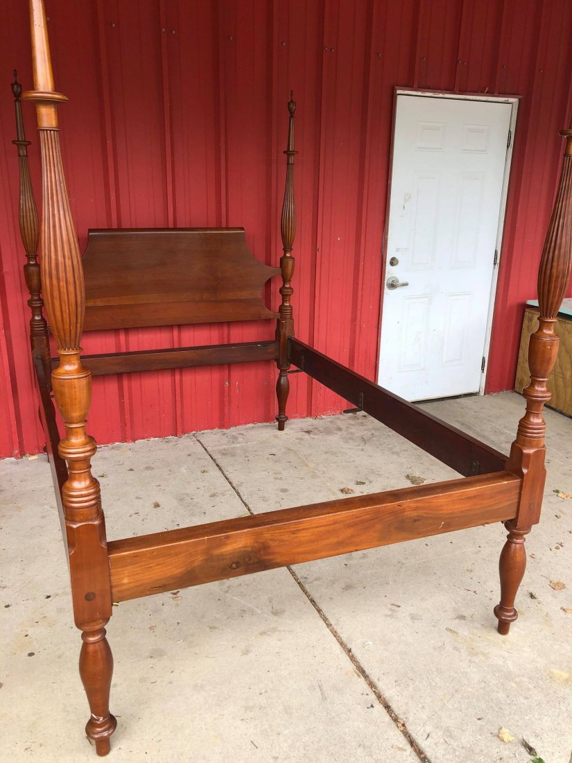Early Period Cherry Flute 4 Poster Bed: Early Period Cherry Flute 4 Poster Bed