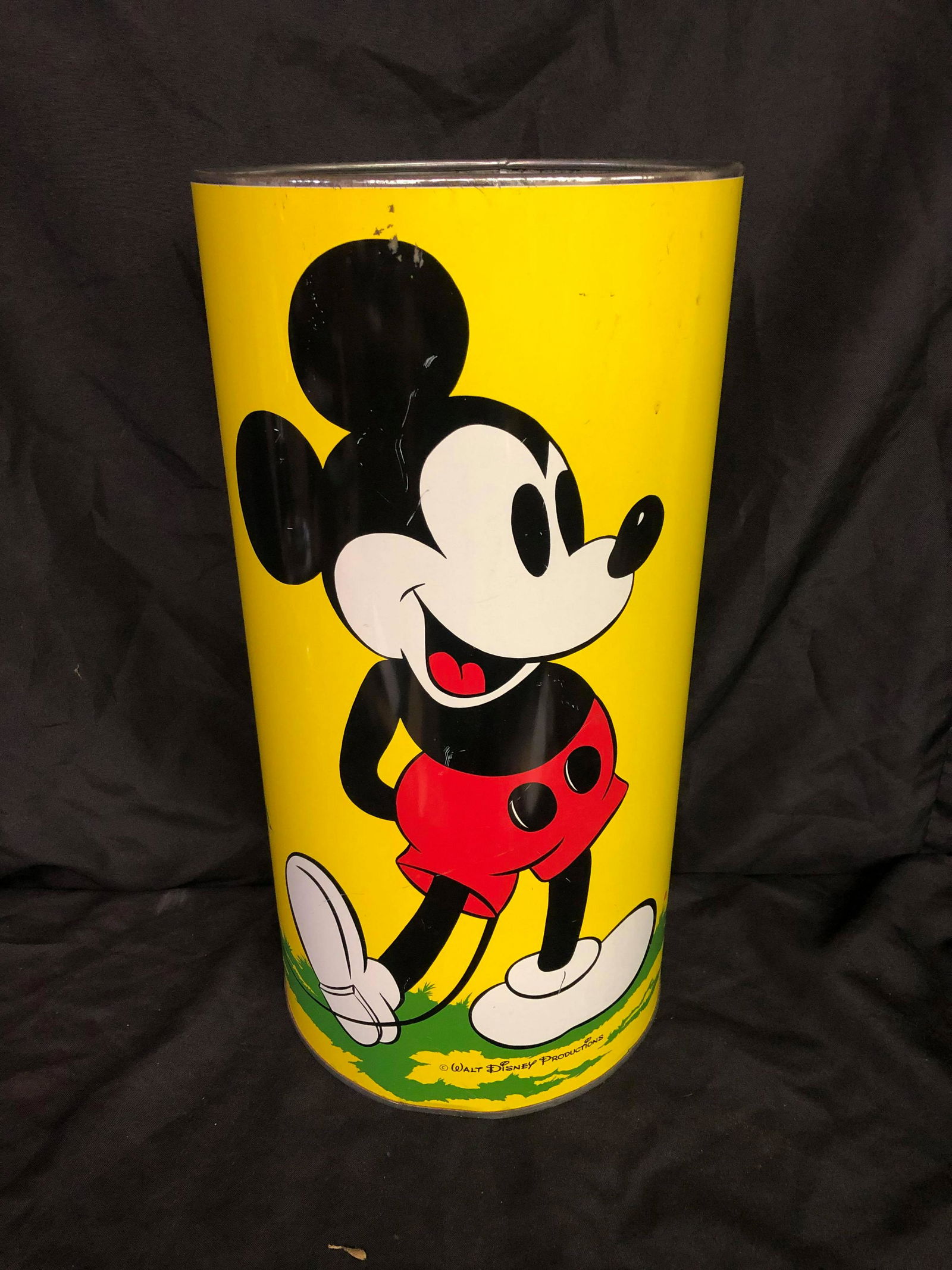 WALT DISNEY MICKEY MOUSE METAL BIN: WALT DISNEY MICKEY MOUSE METAL BIN