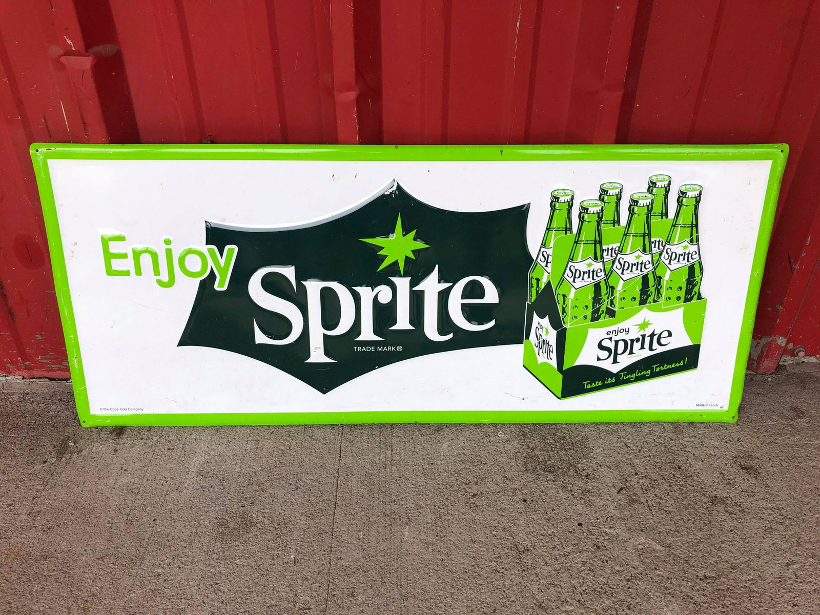 Metal Enjoy Sprite Sign: Metal Enjoy Sprite Sign
