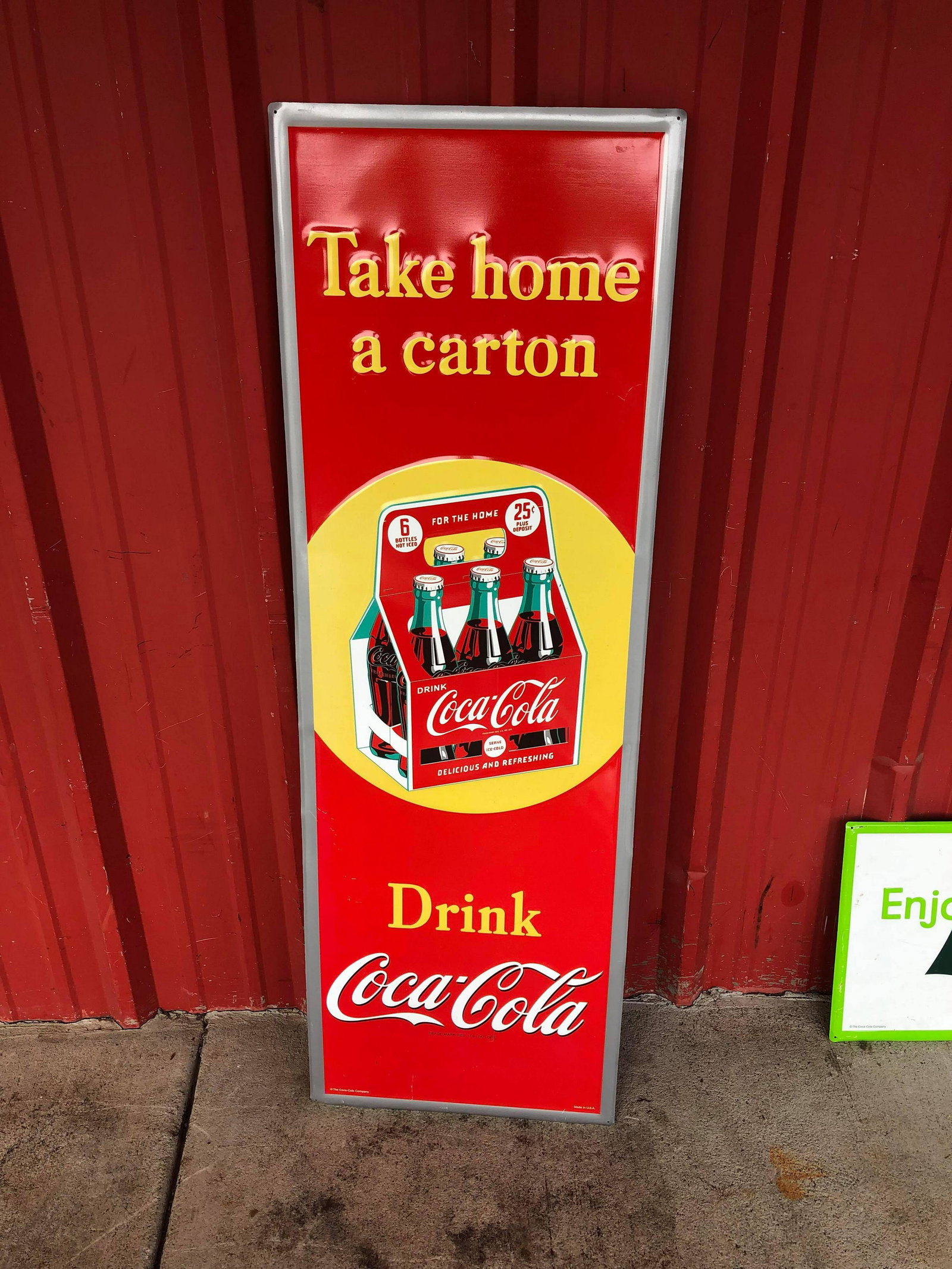 Drink Coca-Cola Metal Sign: Drink Coca-Cola Metal Sign