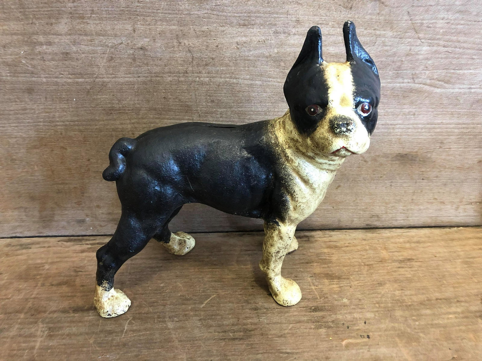 Cast Iron French Bulldog Bank: Cast Iron French Bulldog Bank