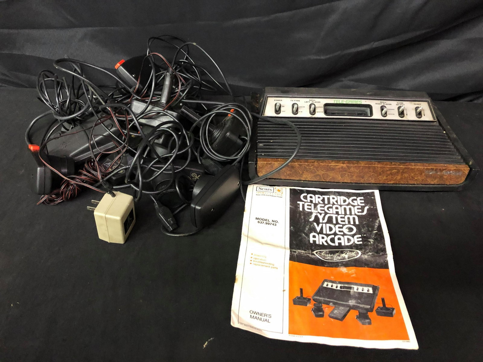 Vintage Cartridge Telegames video Arcade System W/: Vintage Cartridge Telegames video Arcade System W/ Games