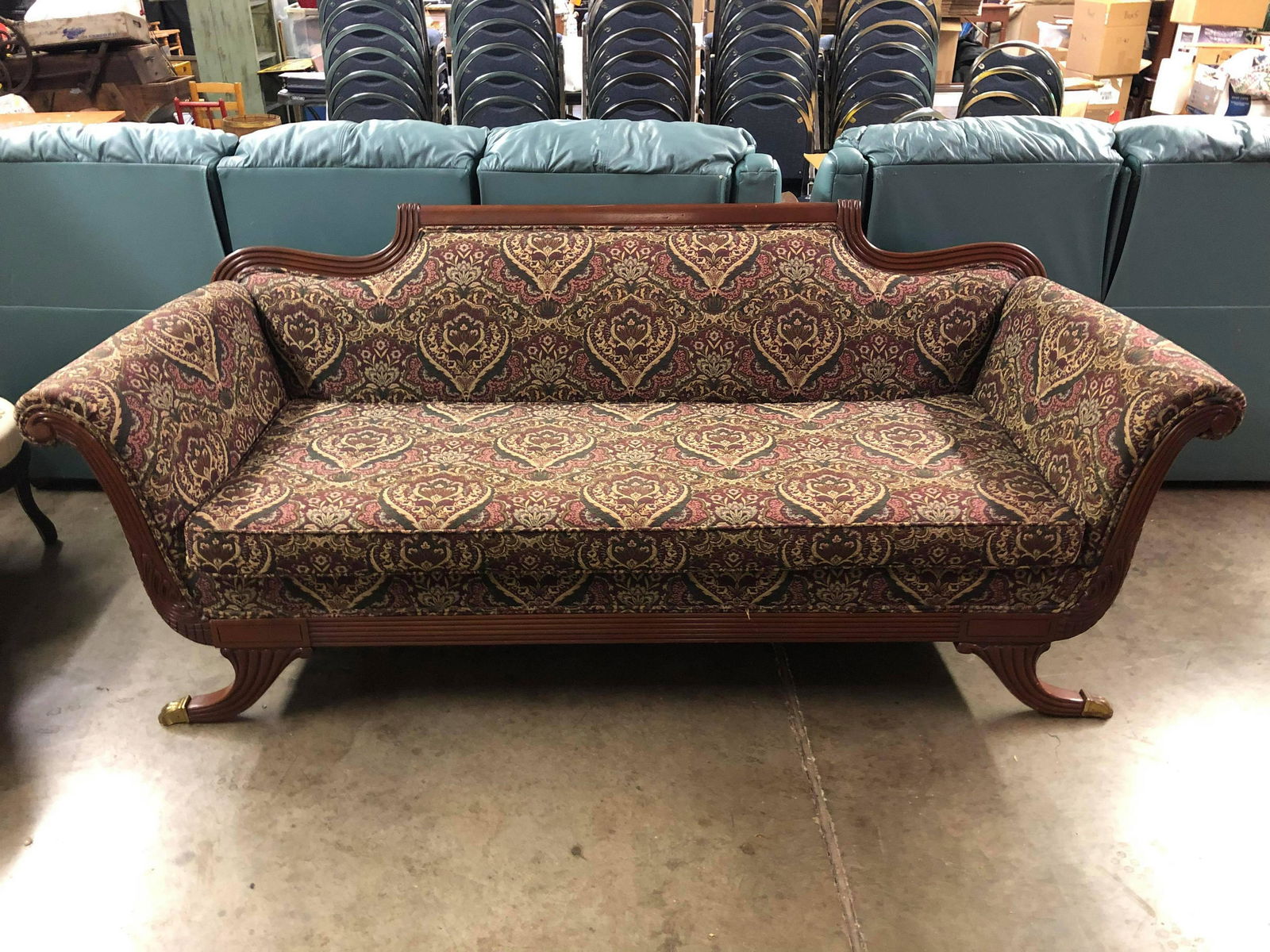 Vintage Duncan Phyfe Sofa: Vintage Duncan Phyfe Sofa