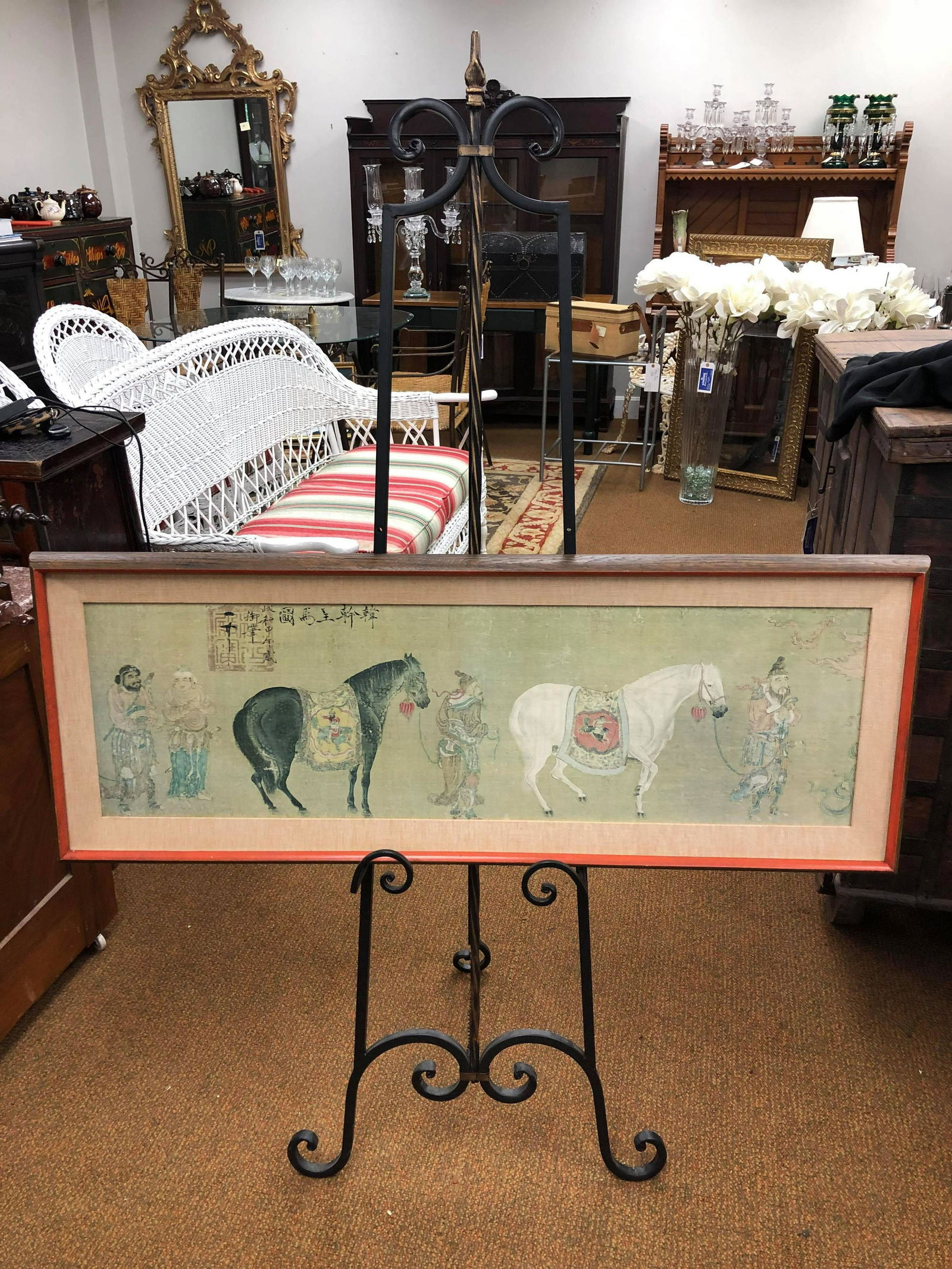 Oriental Print & Easel (1 of 2)