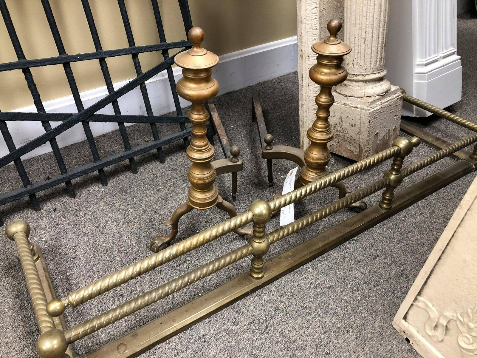 Brass Fenders & Andirons: Brass Fenders & Andirons