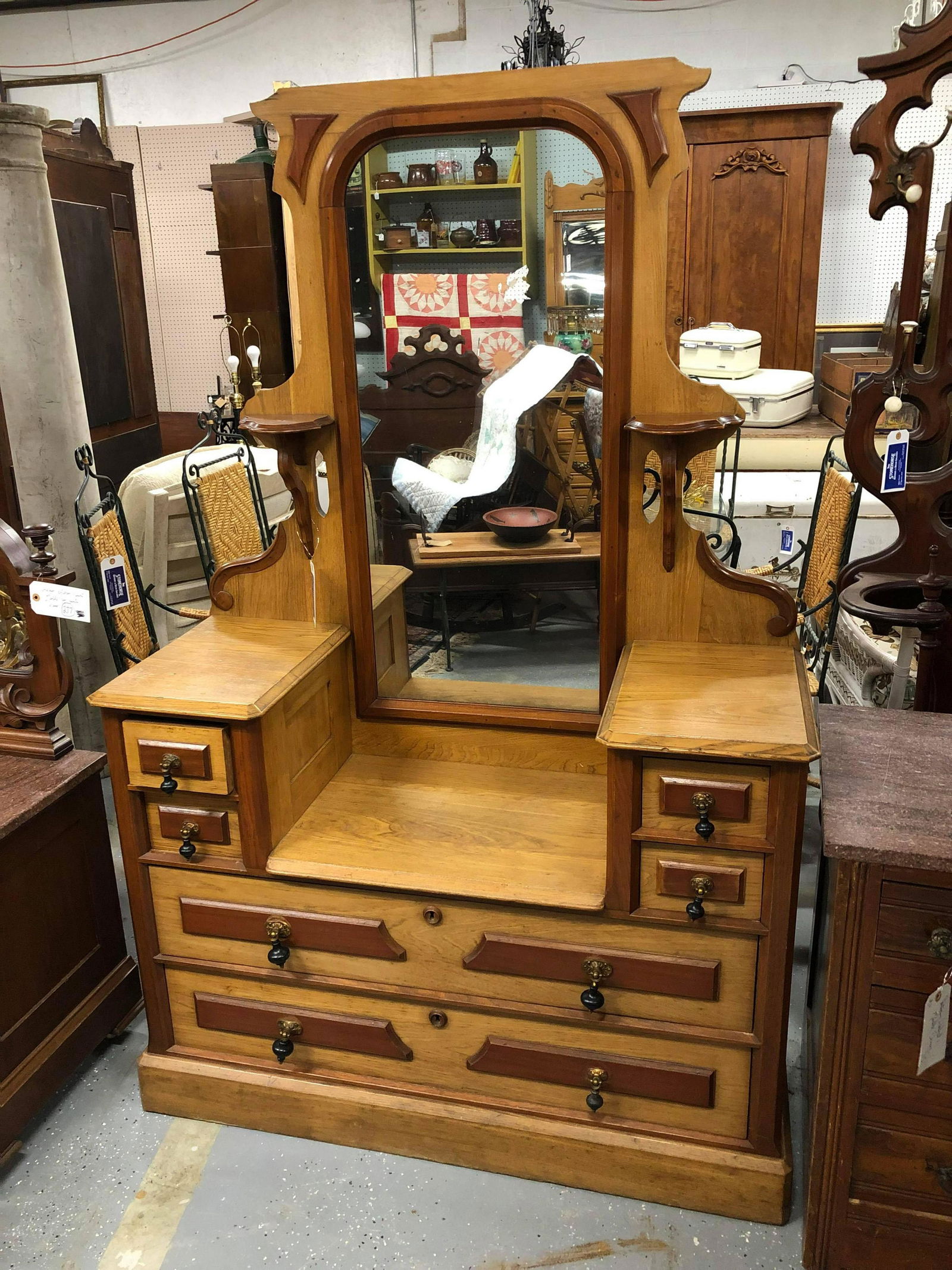 Victorian Cottage Dresser (70"x46") (1 of 3)