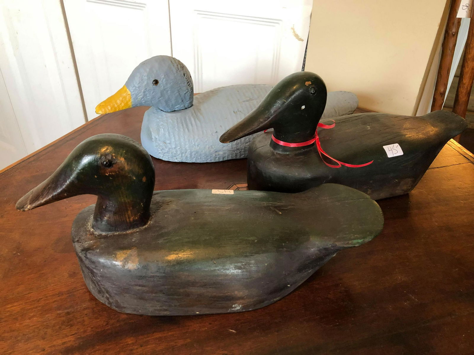 3 Wooden Duck Decoys (1 of 1)