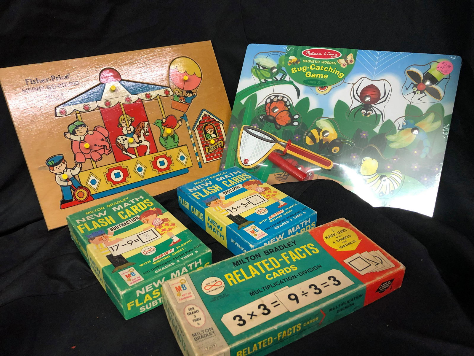 Milton Bradley/Fisher Price Flash Cards/Puzzles/Games (1 of 1)