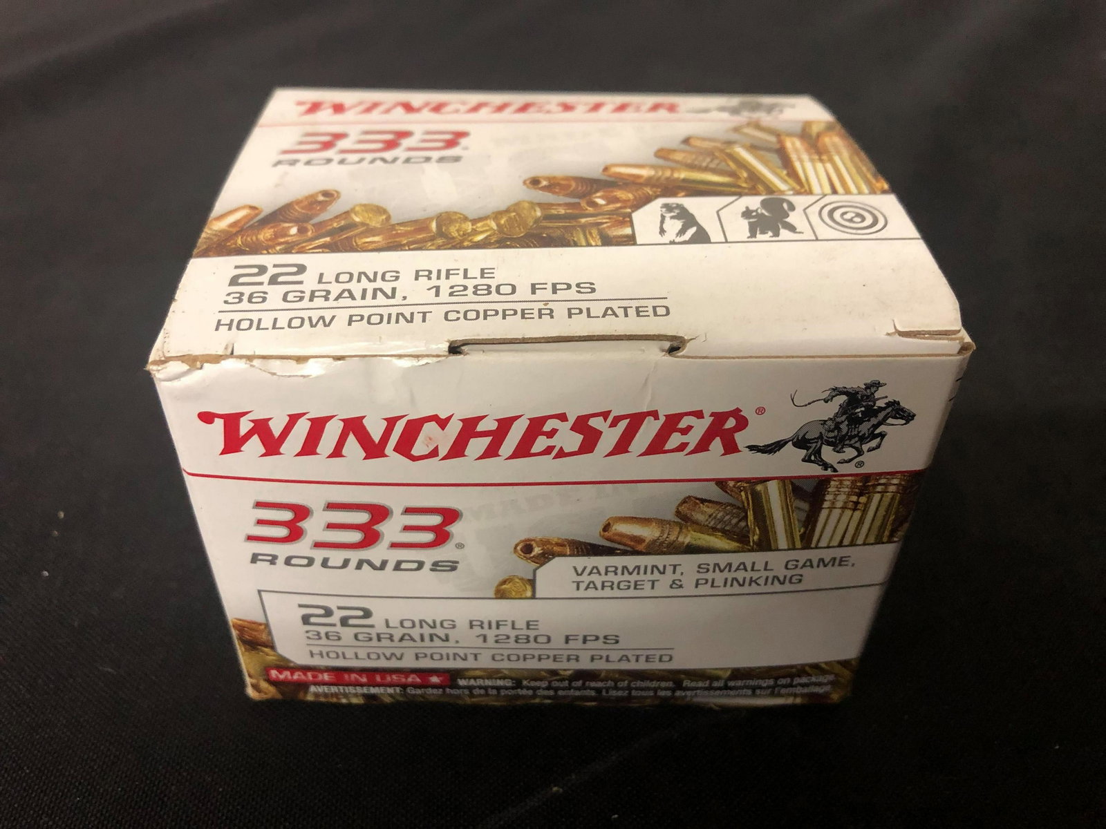 333 Rounds Winchester .22LR 36 Gr.: 333 Rounds Winchester .22LR 36 Gr.