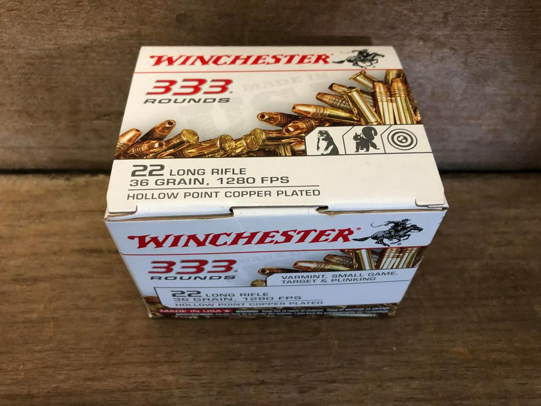 333 ROUNDS WINCHESTER .22LR: 333 ROUNDS WINCHESTER .22LR