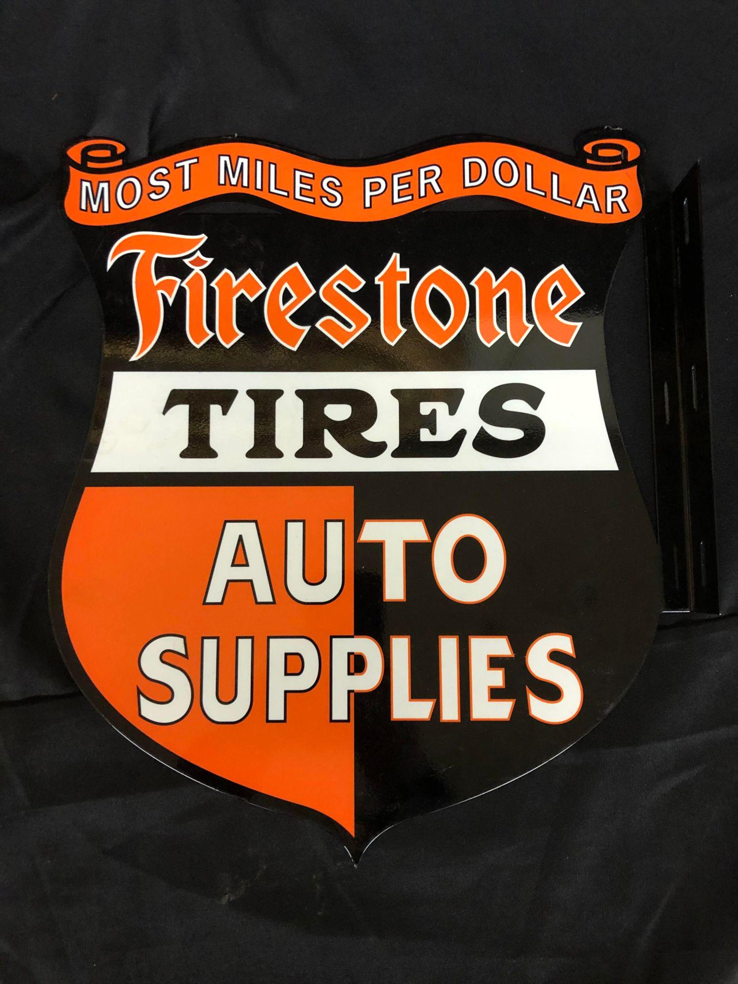 Firestone Double Sided Metal Hanging Sign (1 of 1)