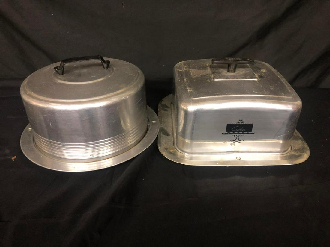 Two Metal Cake Plates (1 of 1)