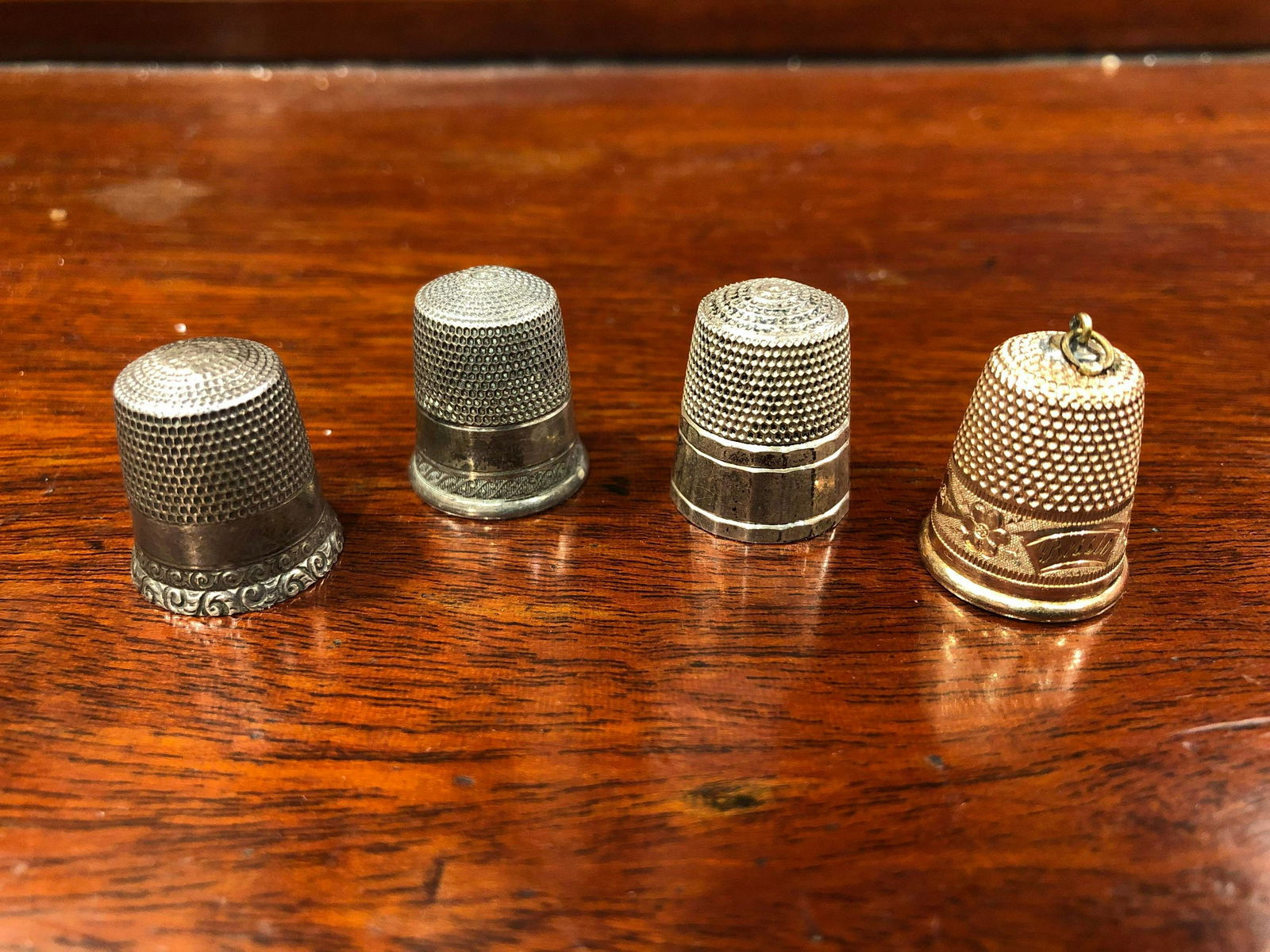 Collection Of Marked Sterling & "Gold" Thimbles (1 of 1)