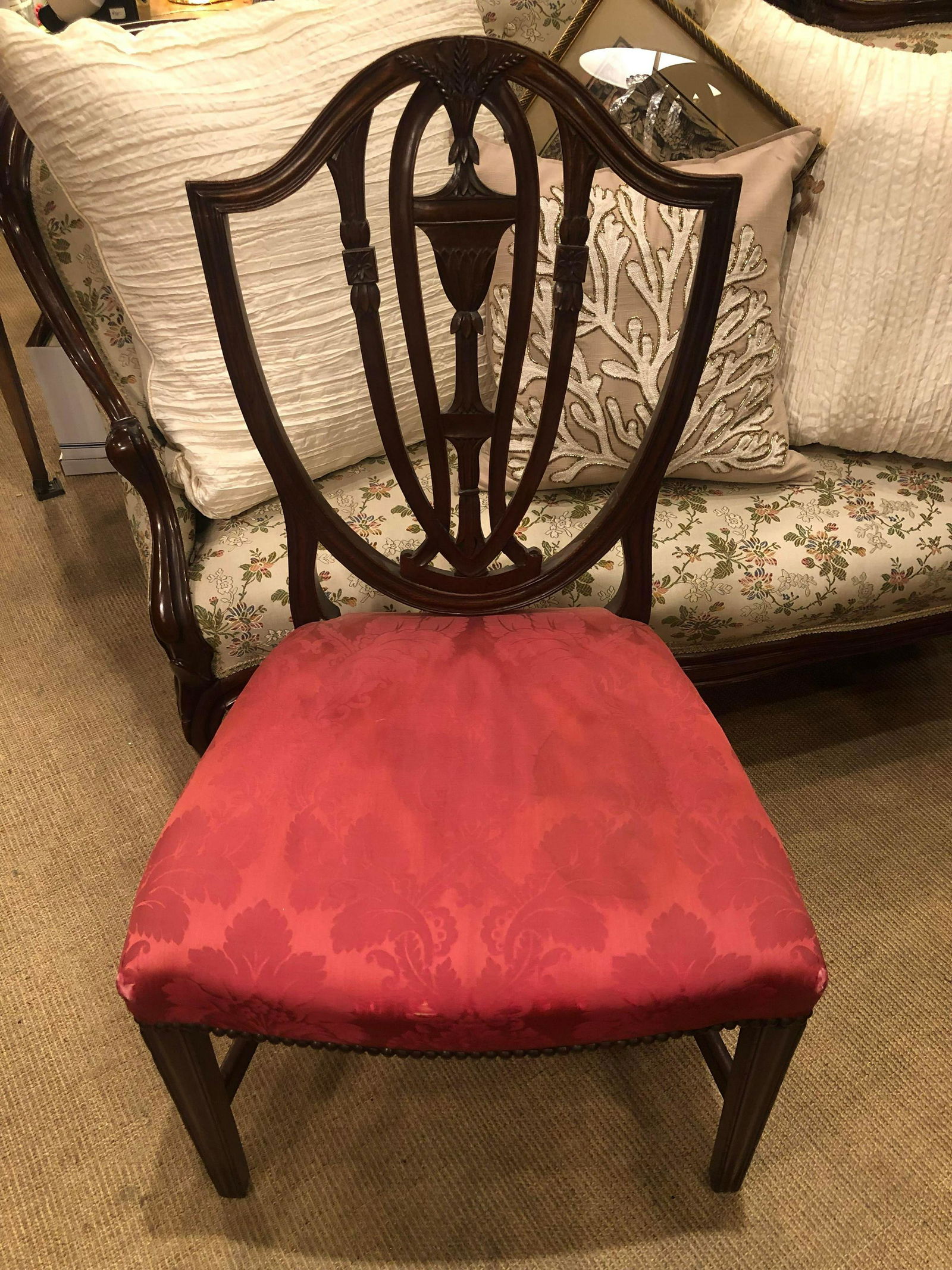 Antique Hepplewhite Mahogany Side Chair From A Local (1 of 1)