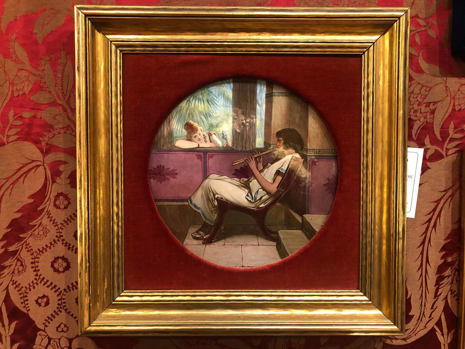 Rare Victorian Painted Porcelain Plaque, By Copeland (1 of 4)