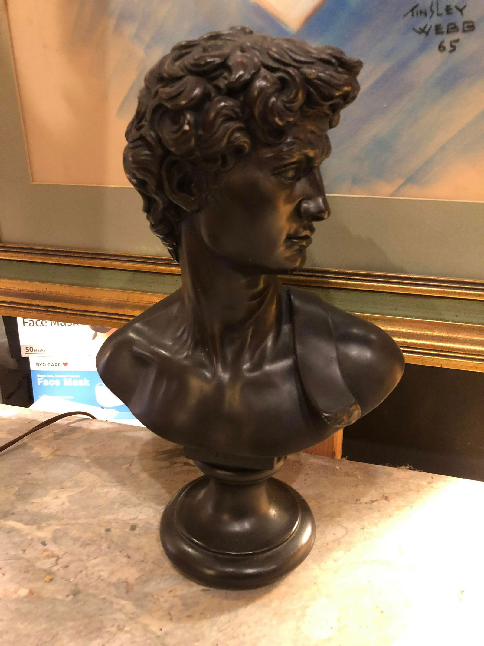 1966 Austin Prod. Bust Of David (1 of 3)