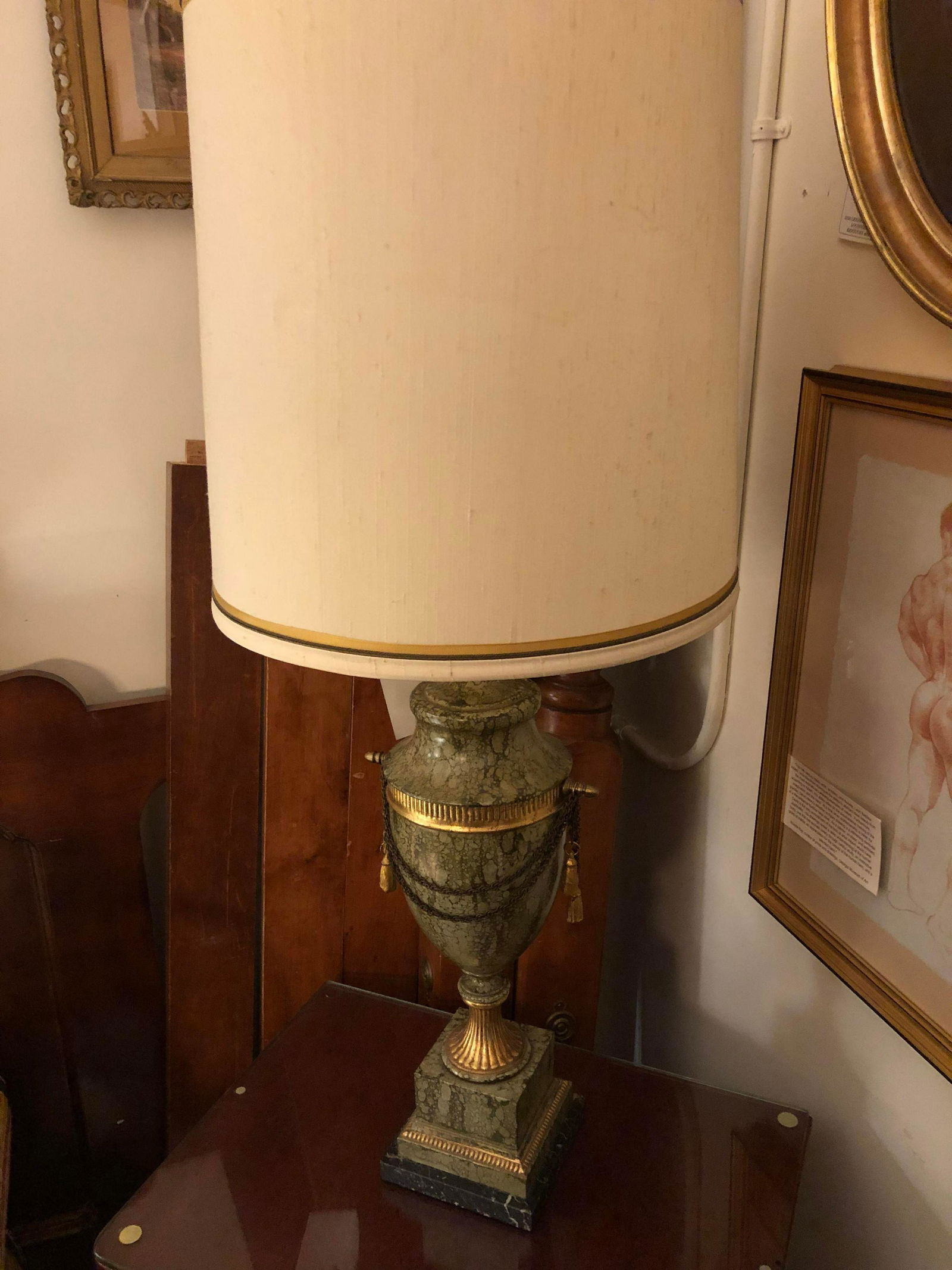 Attractive Marble And Marbellized Tole Neoclassical (1 of 2)