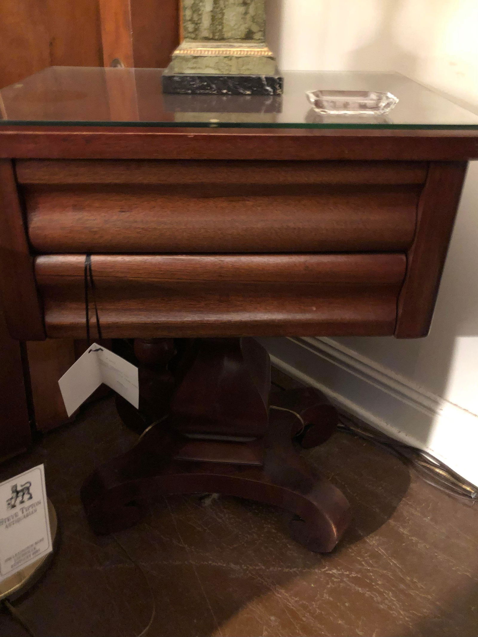Antique Cherry Two Drawer Stand (1 of 3)
