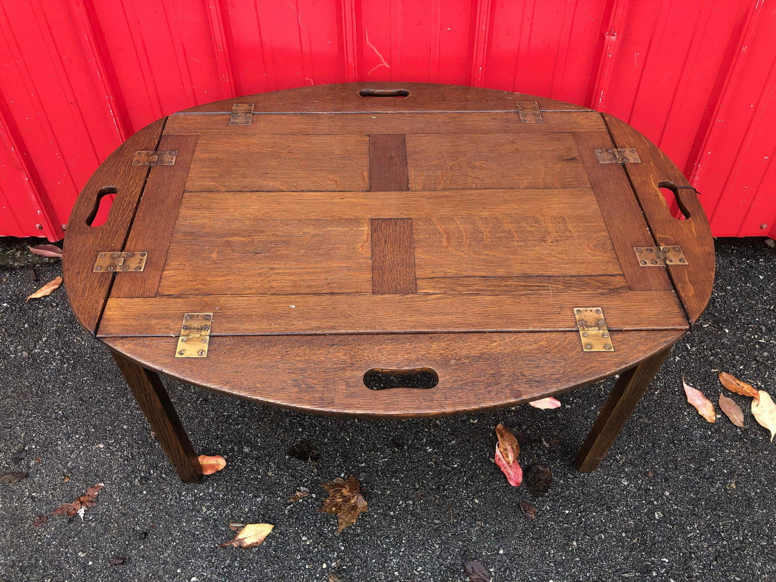 Oak Butler's Tray On A Later Custom Made Base. English,: Oak Butler's Tray On A Later Custom Made Base. English, 19th C.