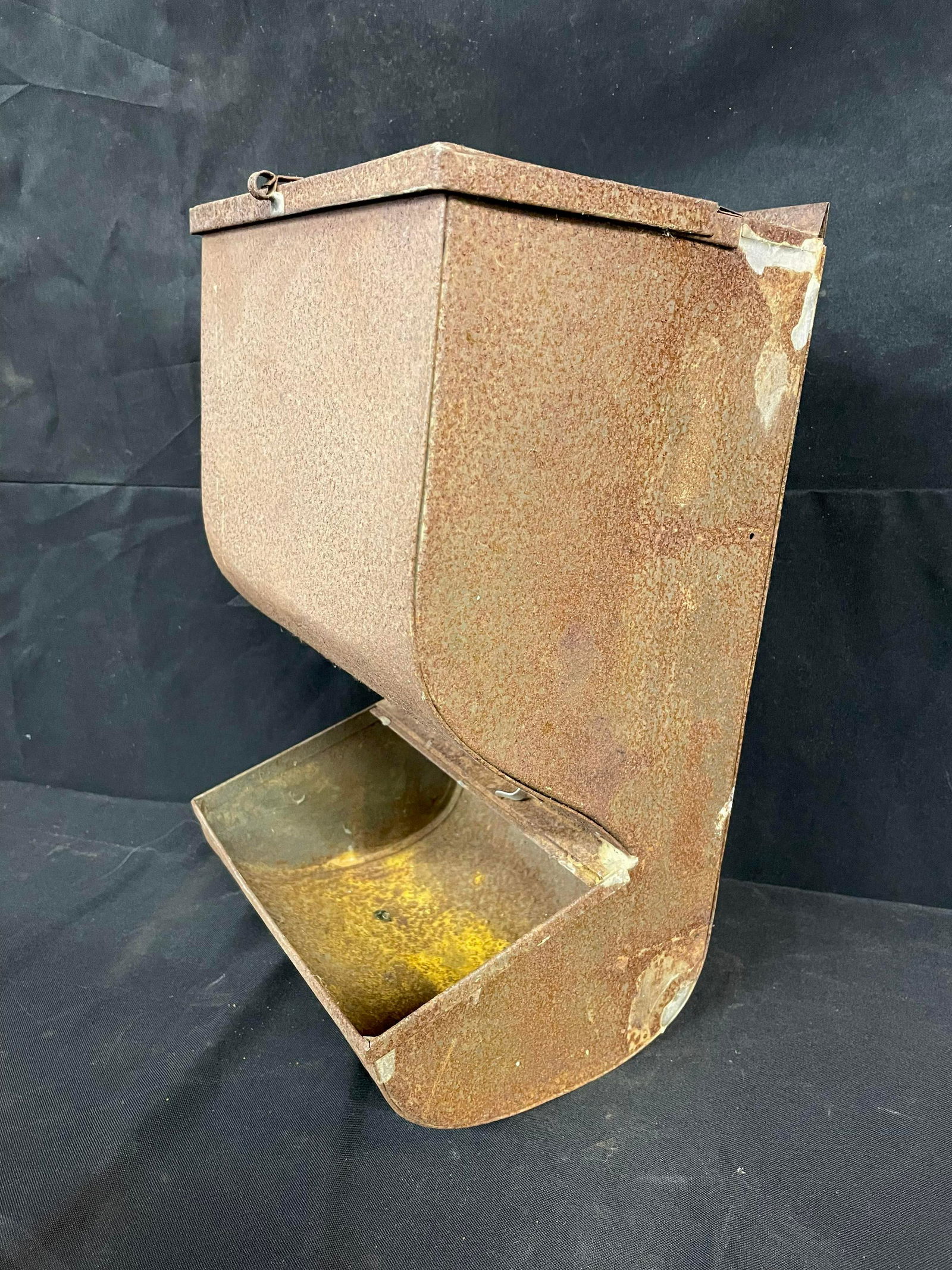 Galvanized Chicken Feeder (1 of 2)