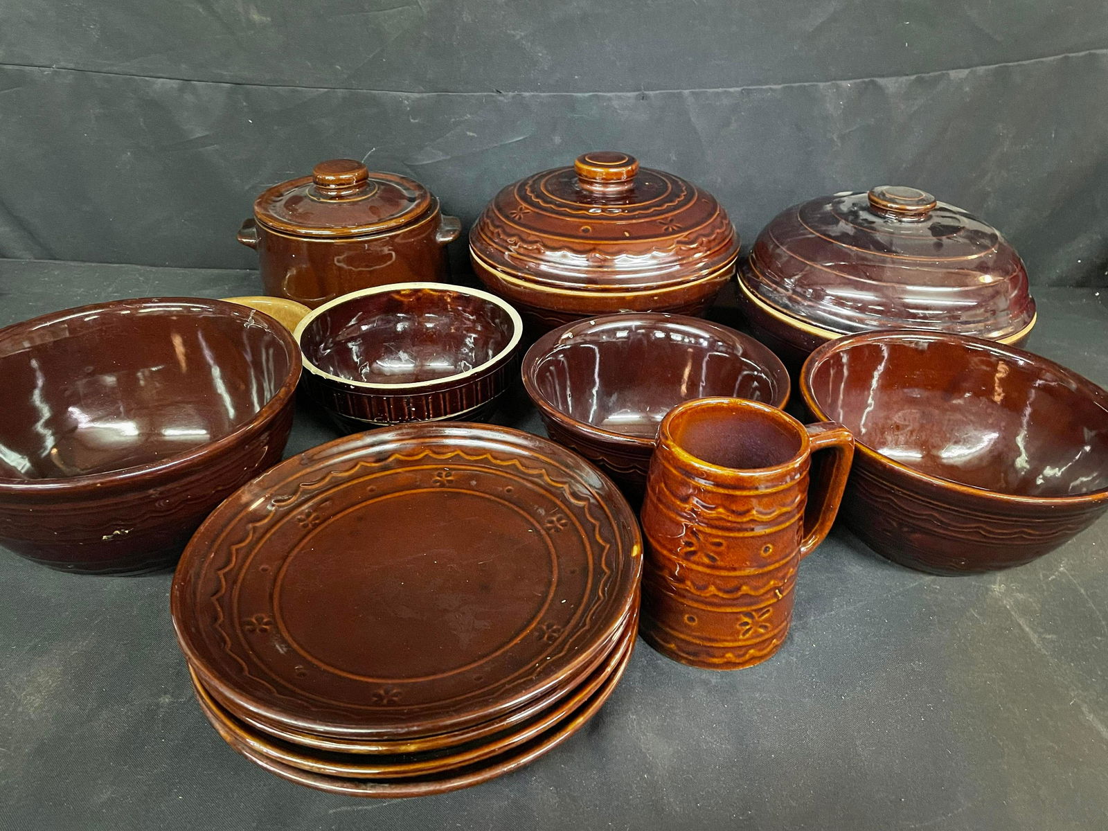 Collection Of Stoneware Bowls, Mugs, Pots, etc. (1 of 1)