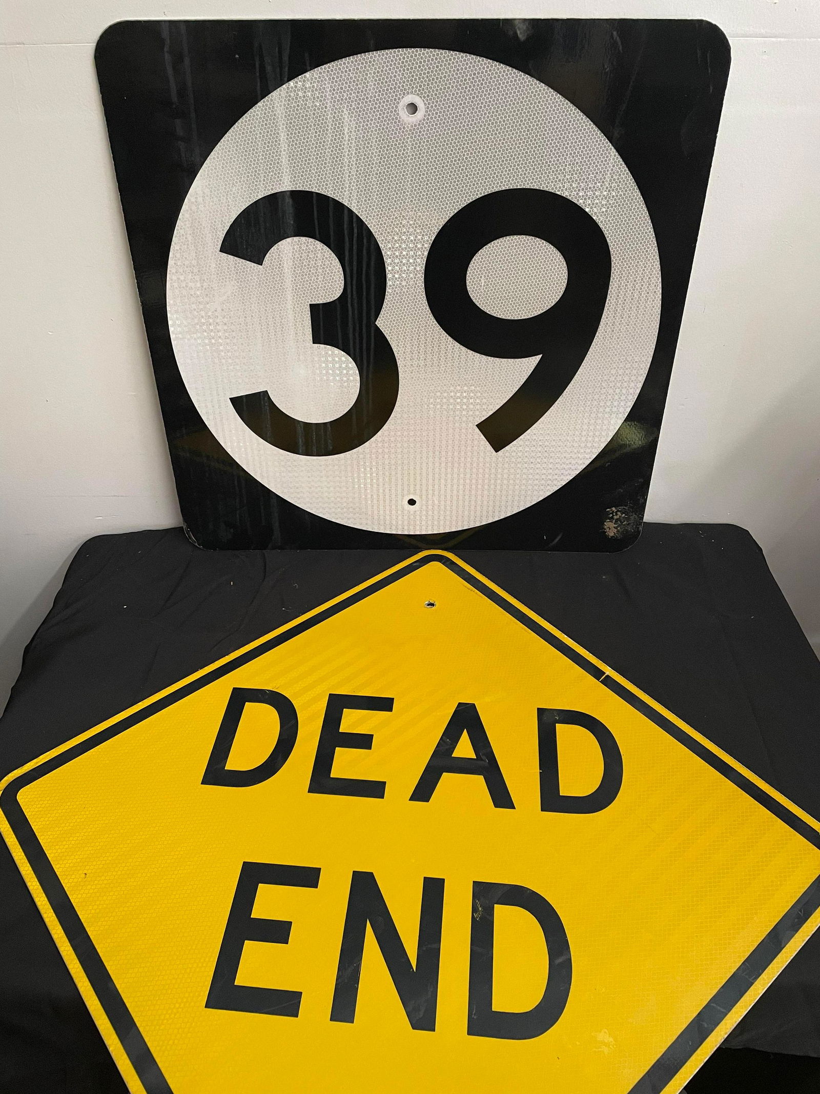 Highway 39 And Dead End Traffic Signs (1 of 1)