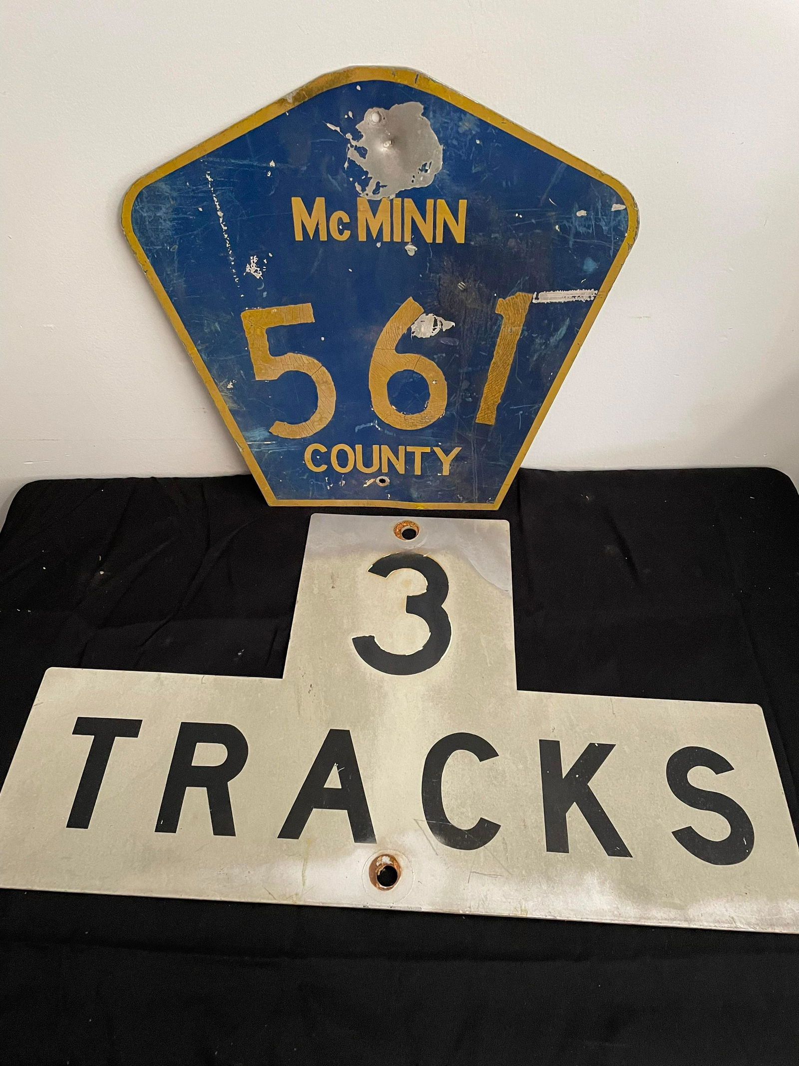 McMinn County Highway 561 And "3 Tracks" Railroad Sign (1 of 1)