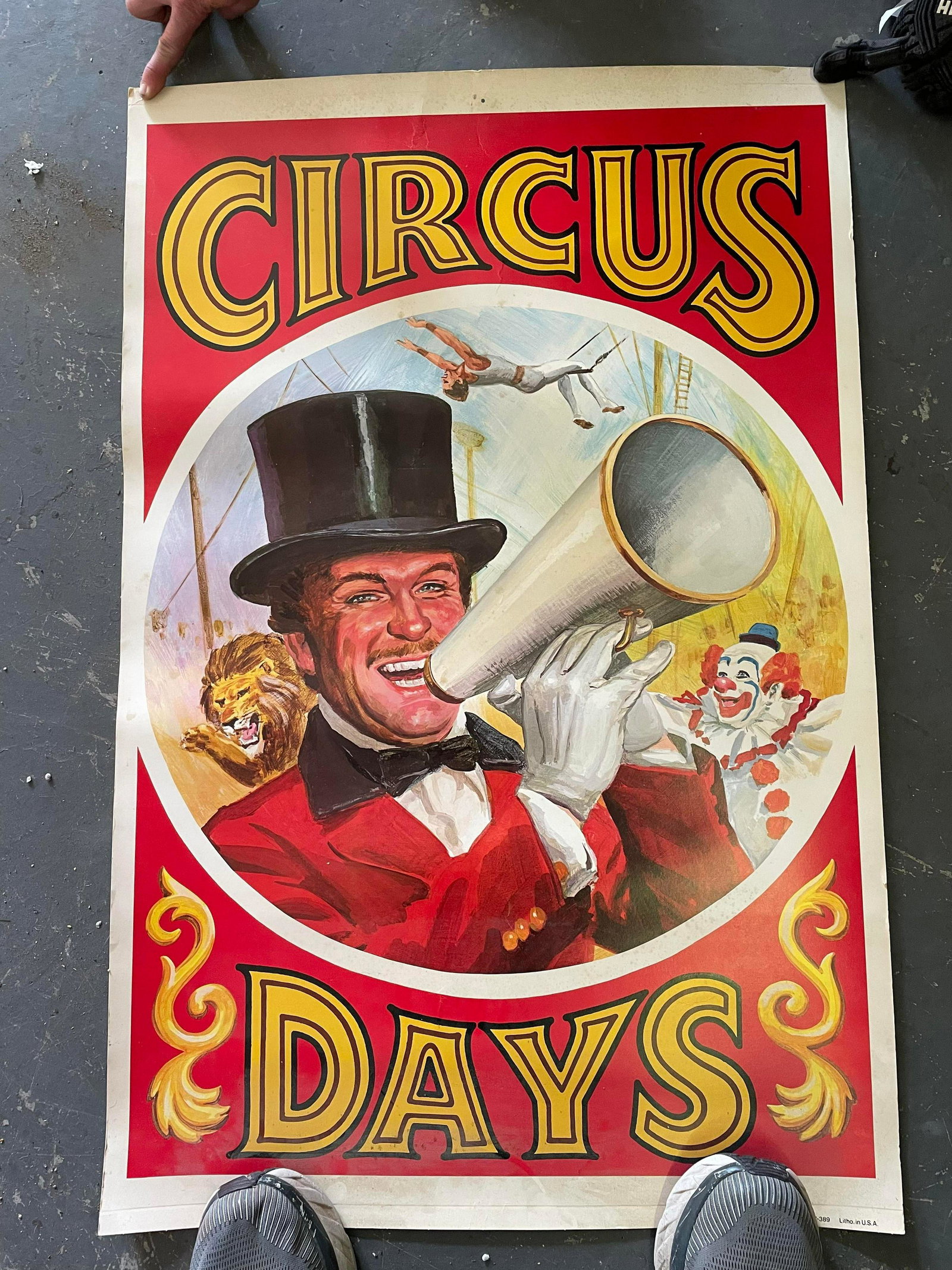 Circus Days Poster By Kraft K7-389 Lithograph Made in: Circus Days Poster By Kraft K7-389 Lithograph Made in U.S.A.