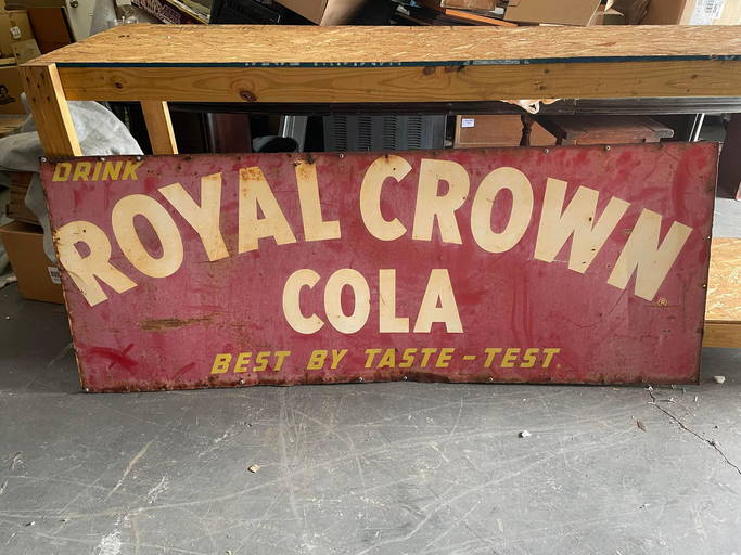 Drink Royal Crown Cola Metal Sign "Best By TasteTest" Mar 13, 2022