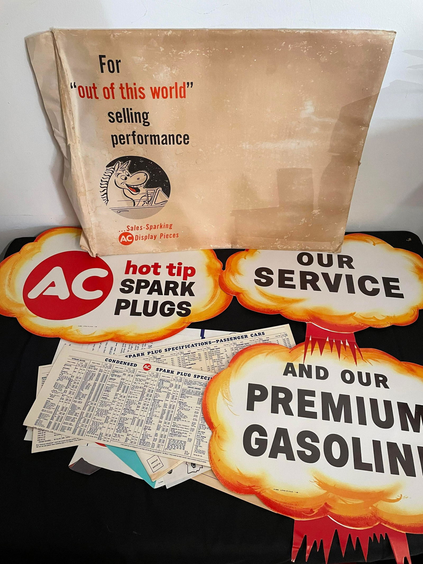 Collection Of AC Spark Plug Advertisements/Sign (1 of 2)