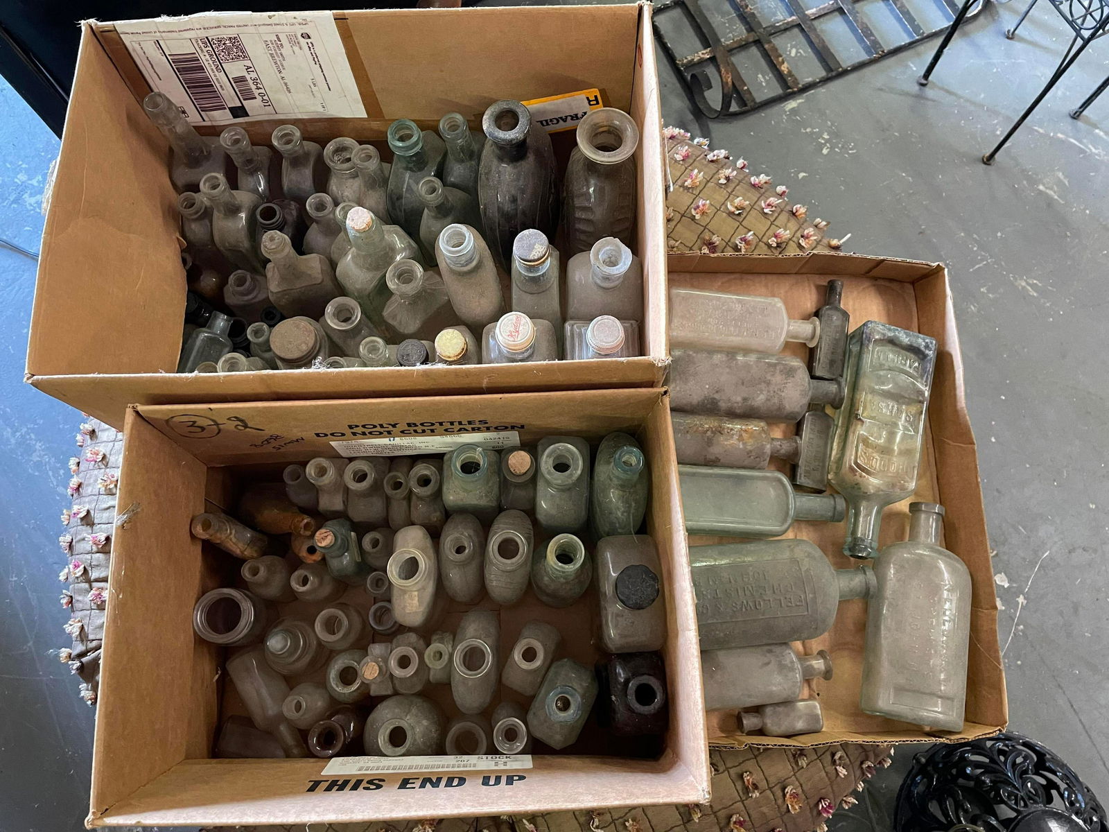 Large Collection Of Assorted Small Bottles (Medicine, (1 of 3)