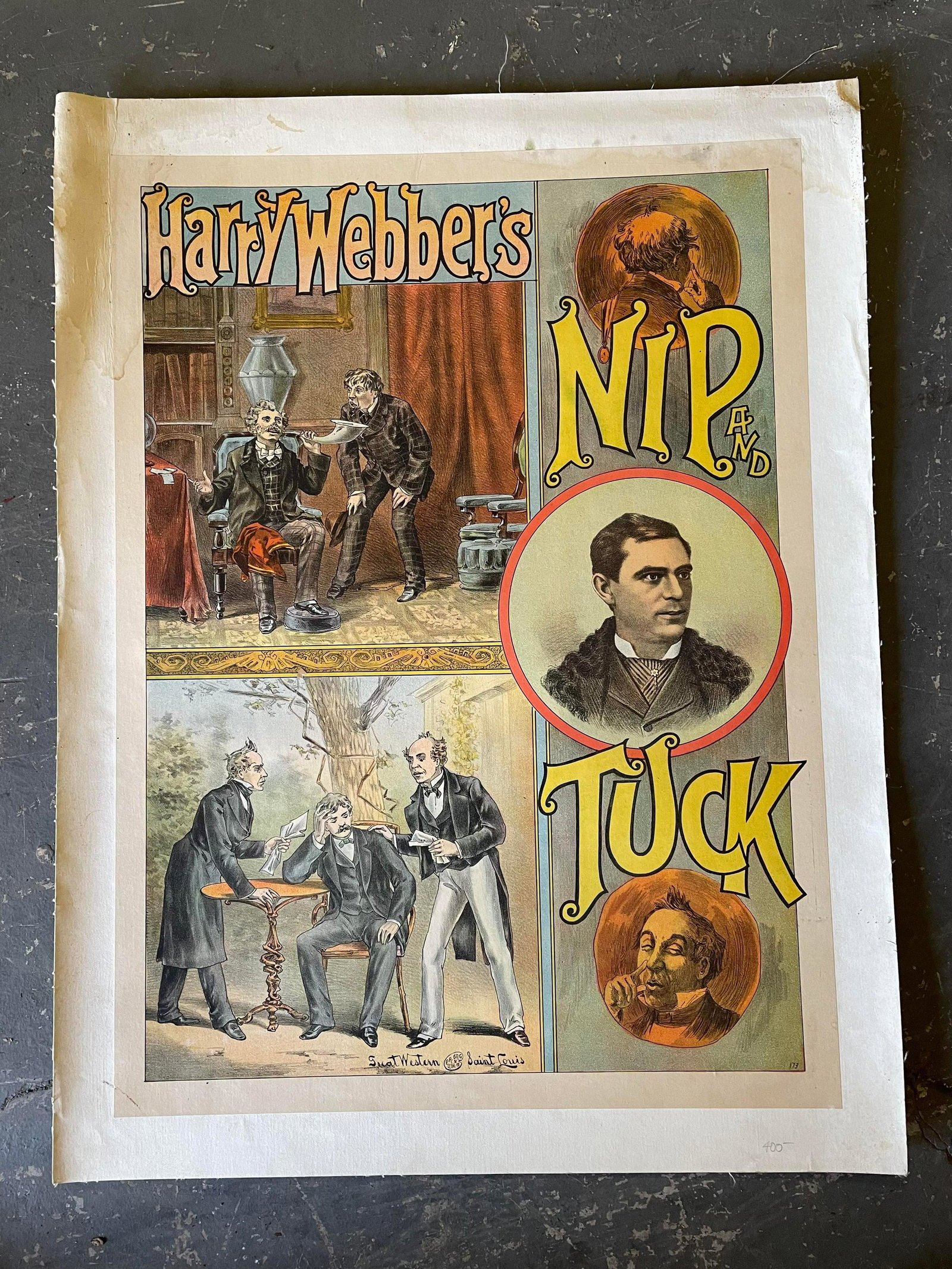Harry Webber's "Nip And Tuck" Detectives Play Poster: Harry Webber's "Nip And Tuck" Detectives Play Poster St. Louis